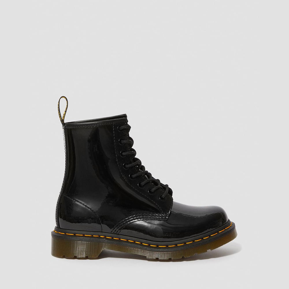 Dr.martens Botas Boots 1460 Paten Black Vern Preto Verniz Shot3