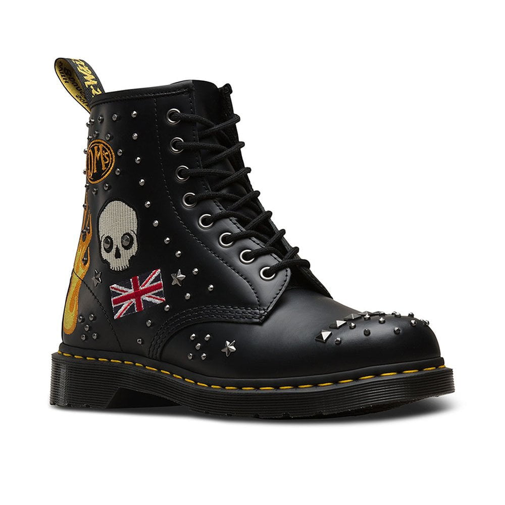 Dr.martens Botas Boots 1460 Rock Blk Multi Preto Multicolor Shot2