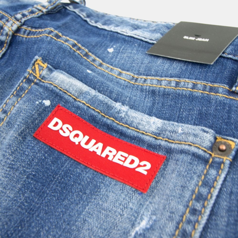 Dsquared2 Calças Trousers S74lb0602 Light Wash Light Wash Shot5