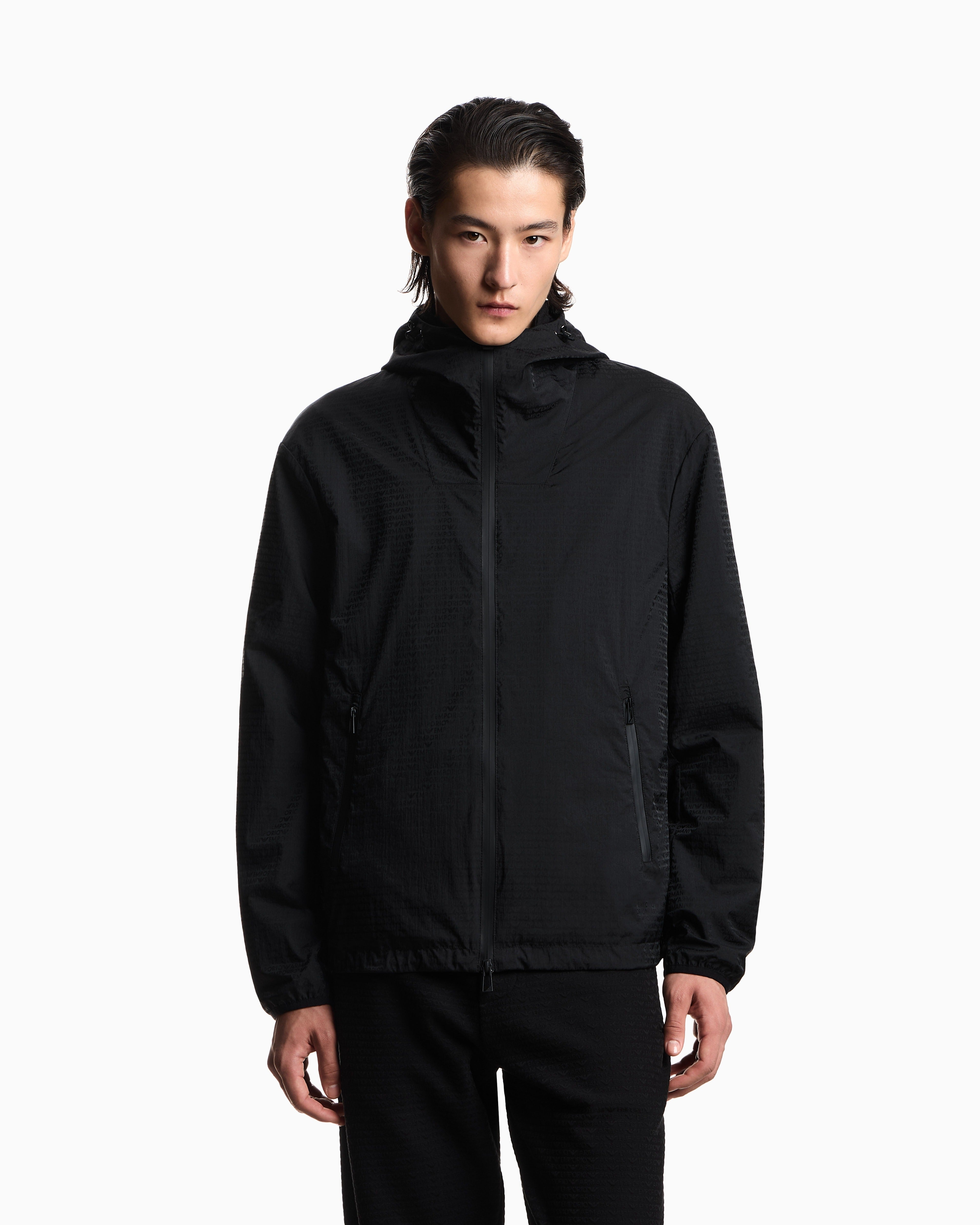 Emporio Armani Blusao Jackets Em004952 Af15384 Black.logo Preto_shot4