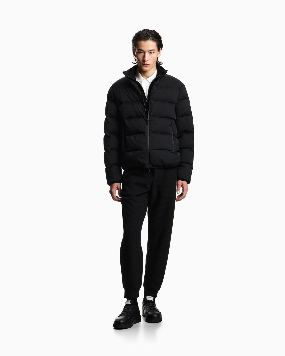 Emporio Armani Blusao Jackets Em004954 Af15384 Black.logo Preto_shot2