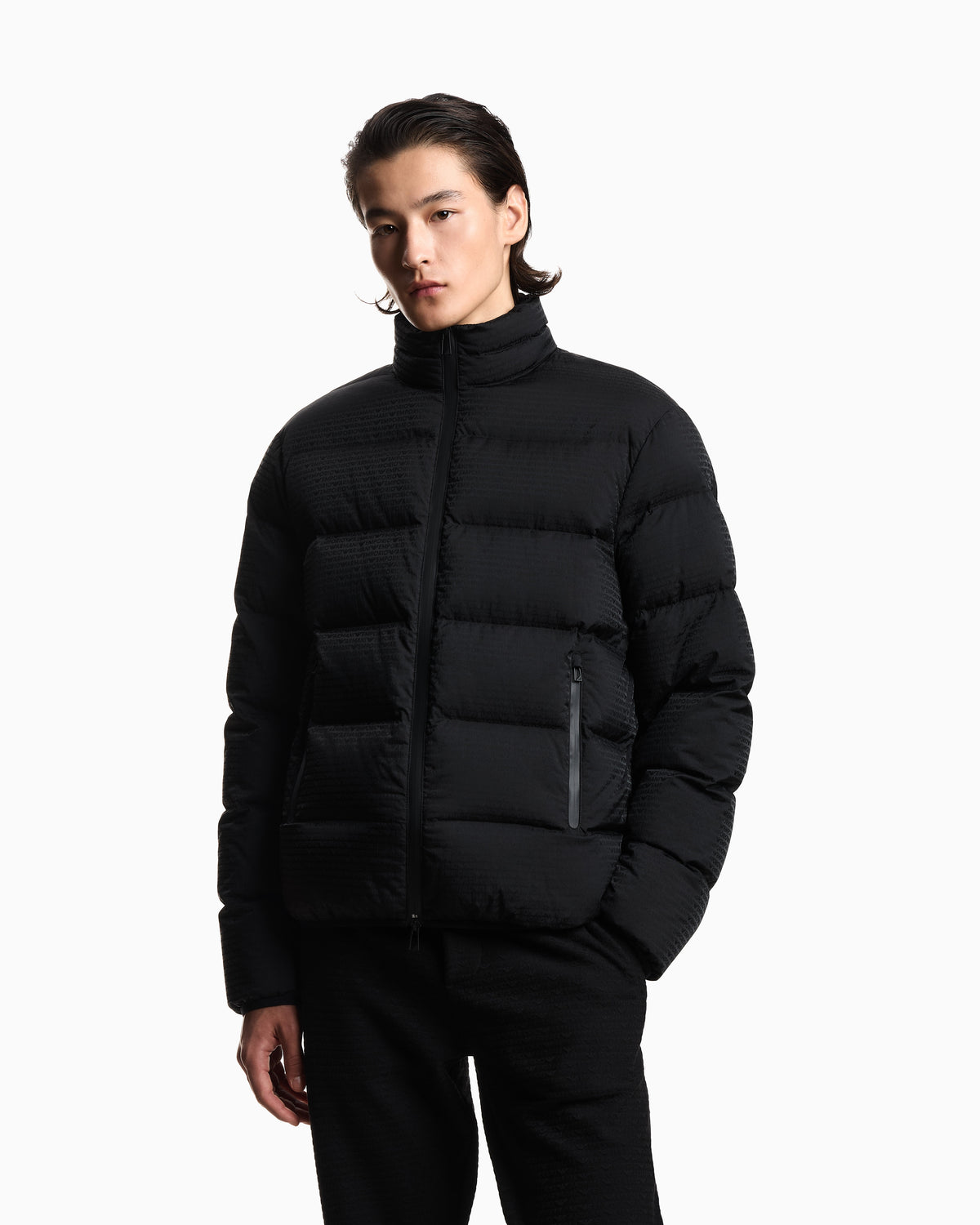 Emporio Armani Blusao Jackets Em004954 Af15384 Black.logo Preto_shot3