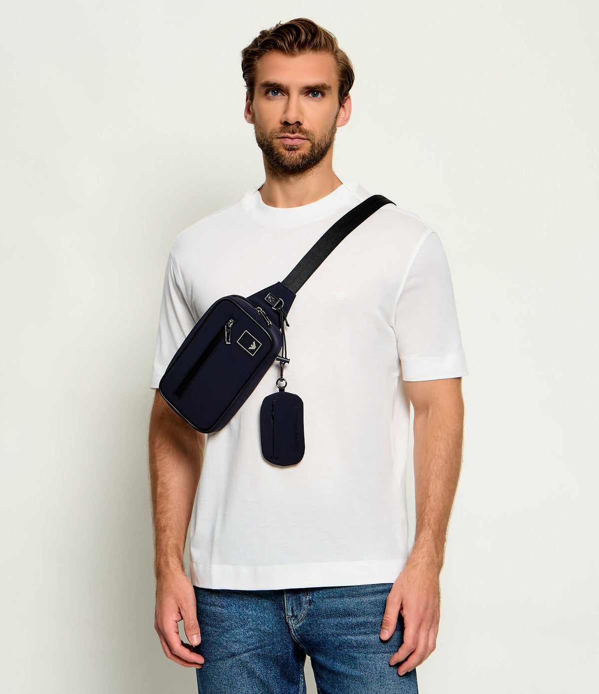 Emporio Armani Bolsa De Cintura Waistbag Em000088 Af13772 Navy Navy_shot2