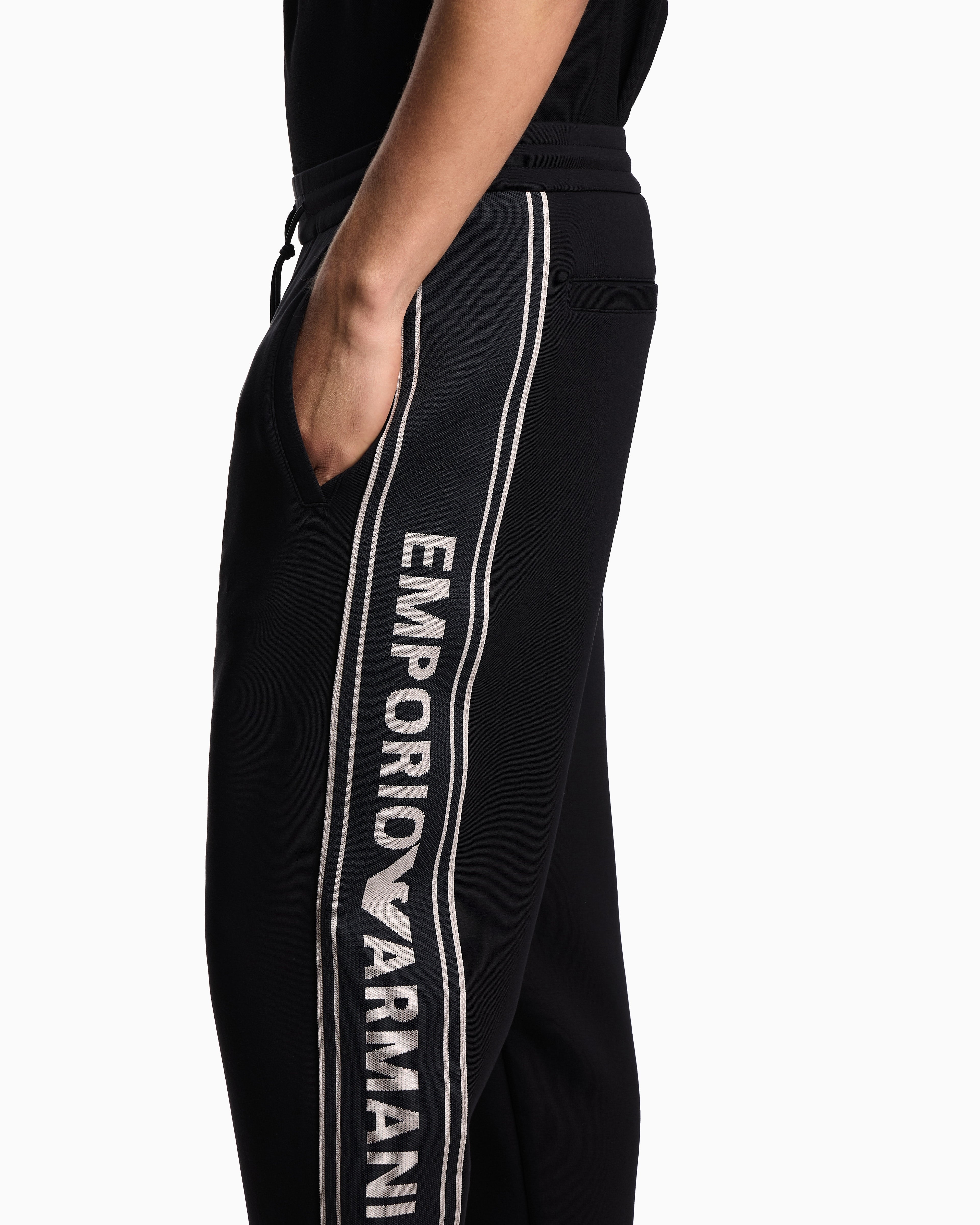 Emporio Armani Calcas Training Pants Em002914 Af10013 Black Preto_shot1