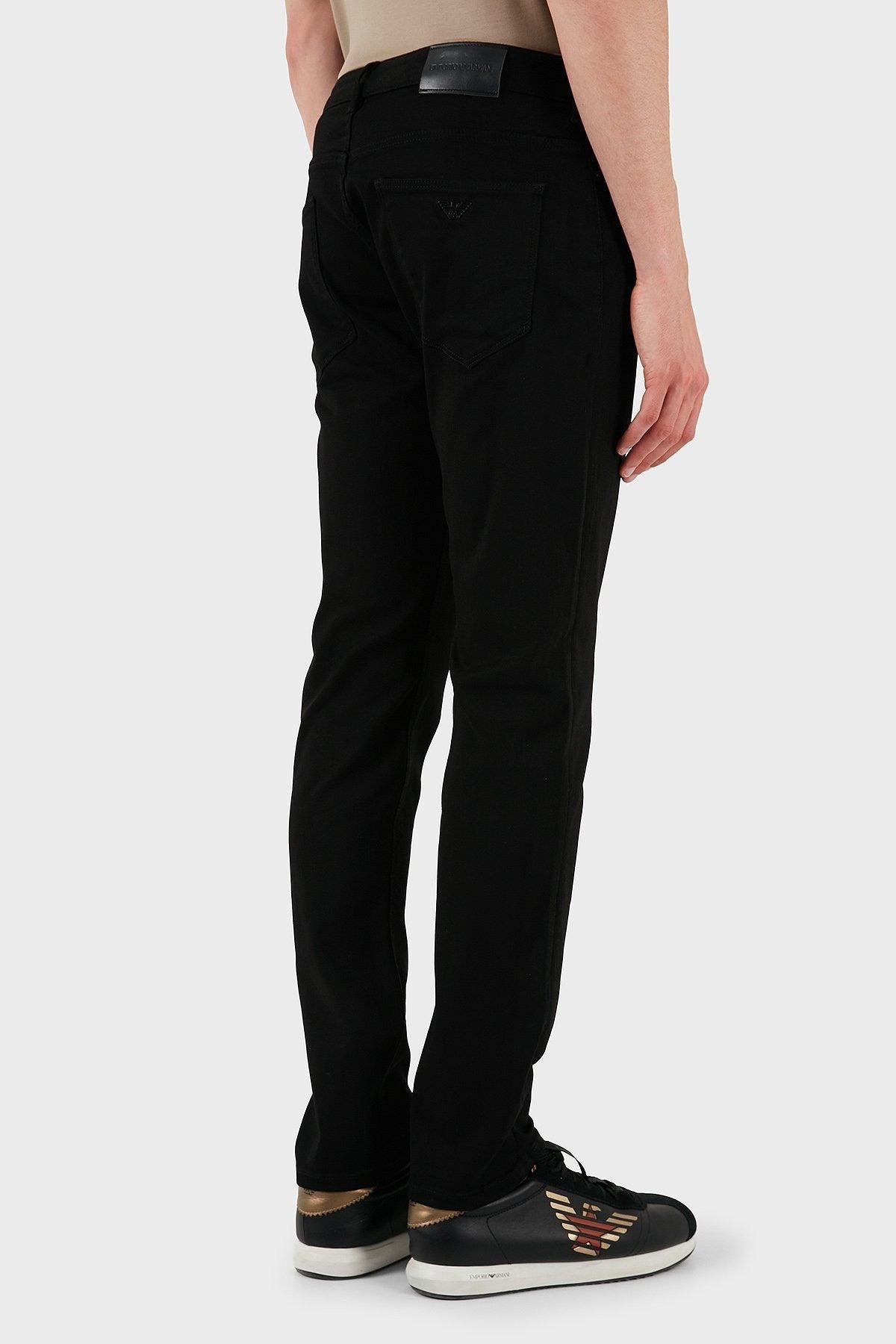 Emporio Armani Calcas Trousers Em000121 Af15954 Denim Blk Denim Escuro_shot3