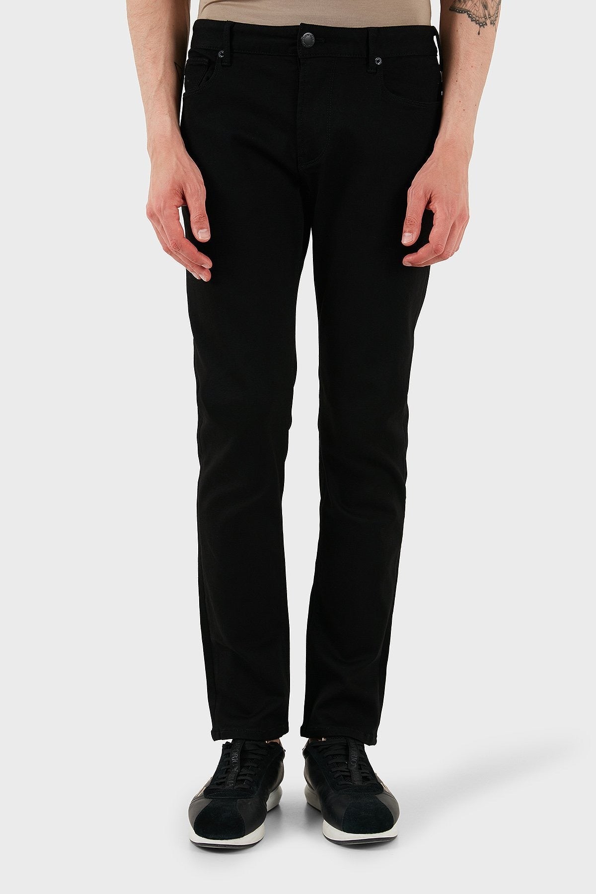 Emporio Armani Calcas Trousers Em000121 Af15954 Denim Blk Denim Escuro_shot4