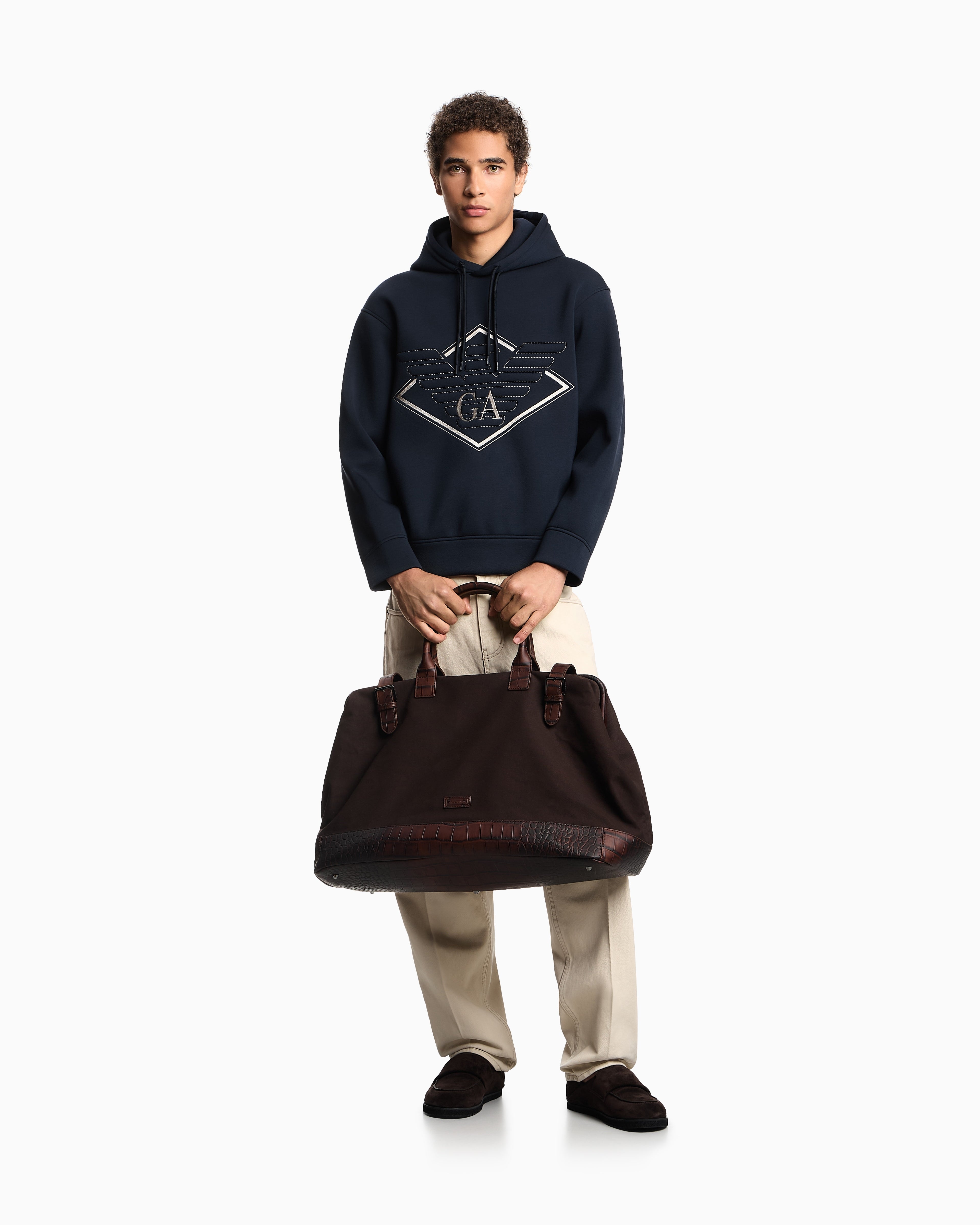 Emporio Armani Camisola Hoodie Em002882 Af18339 Navy Navy_shot2