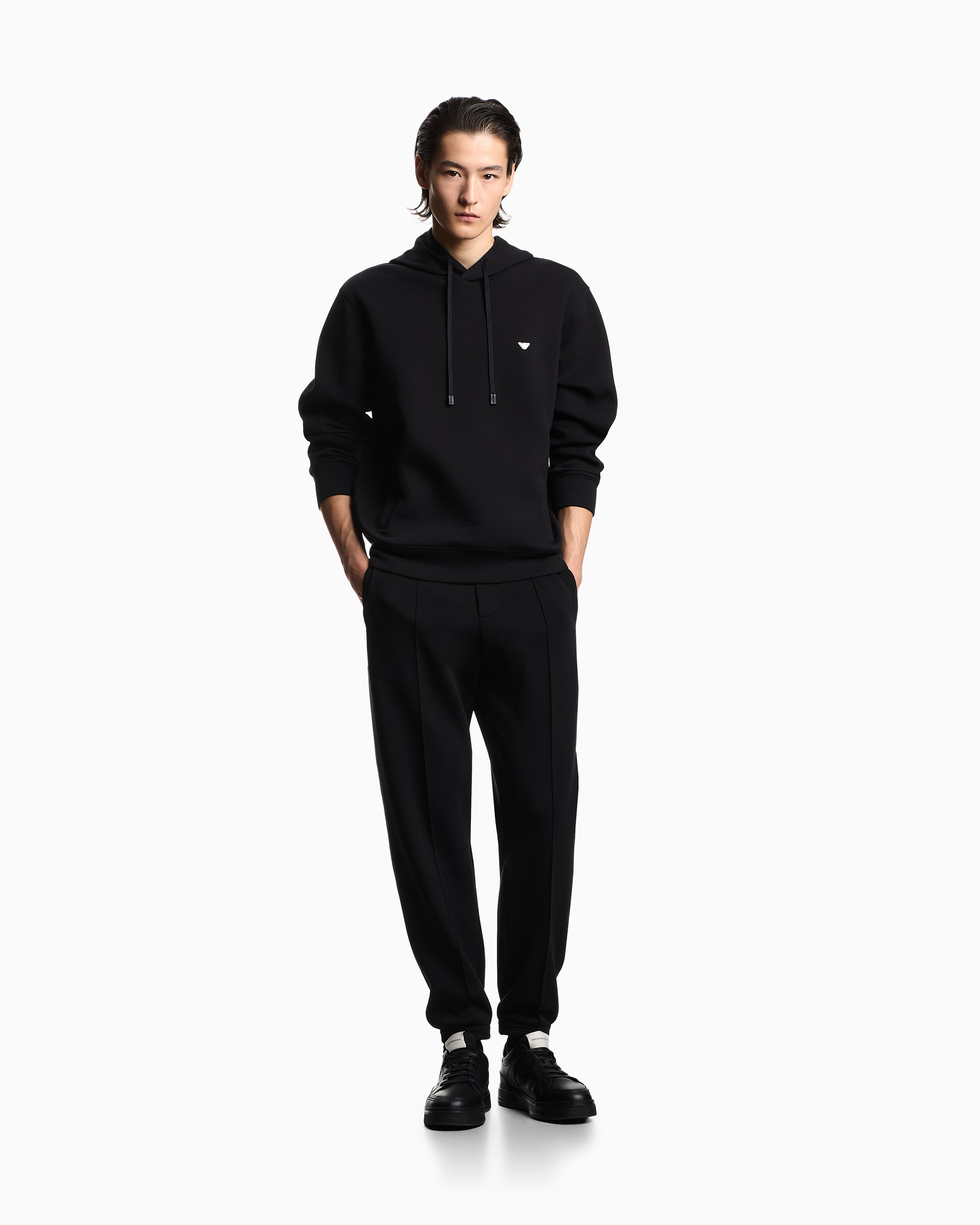 Emporio Armani Camisola Hoodie Em004531 Af10013 Black Preto_shot2