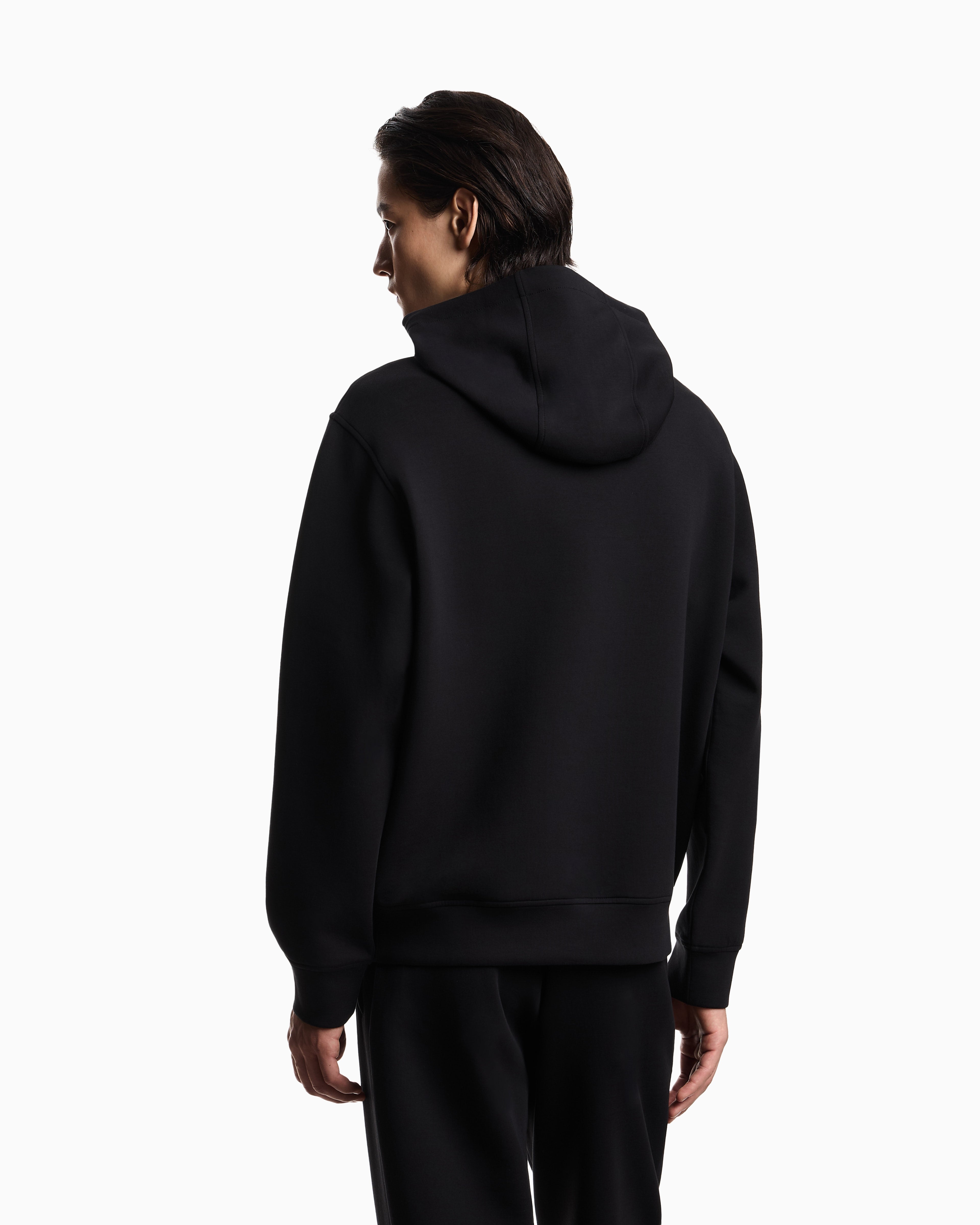 Emporio Armani Camisola Hoodie Em004531 Af10013 Black Preto_shot5