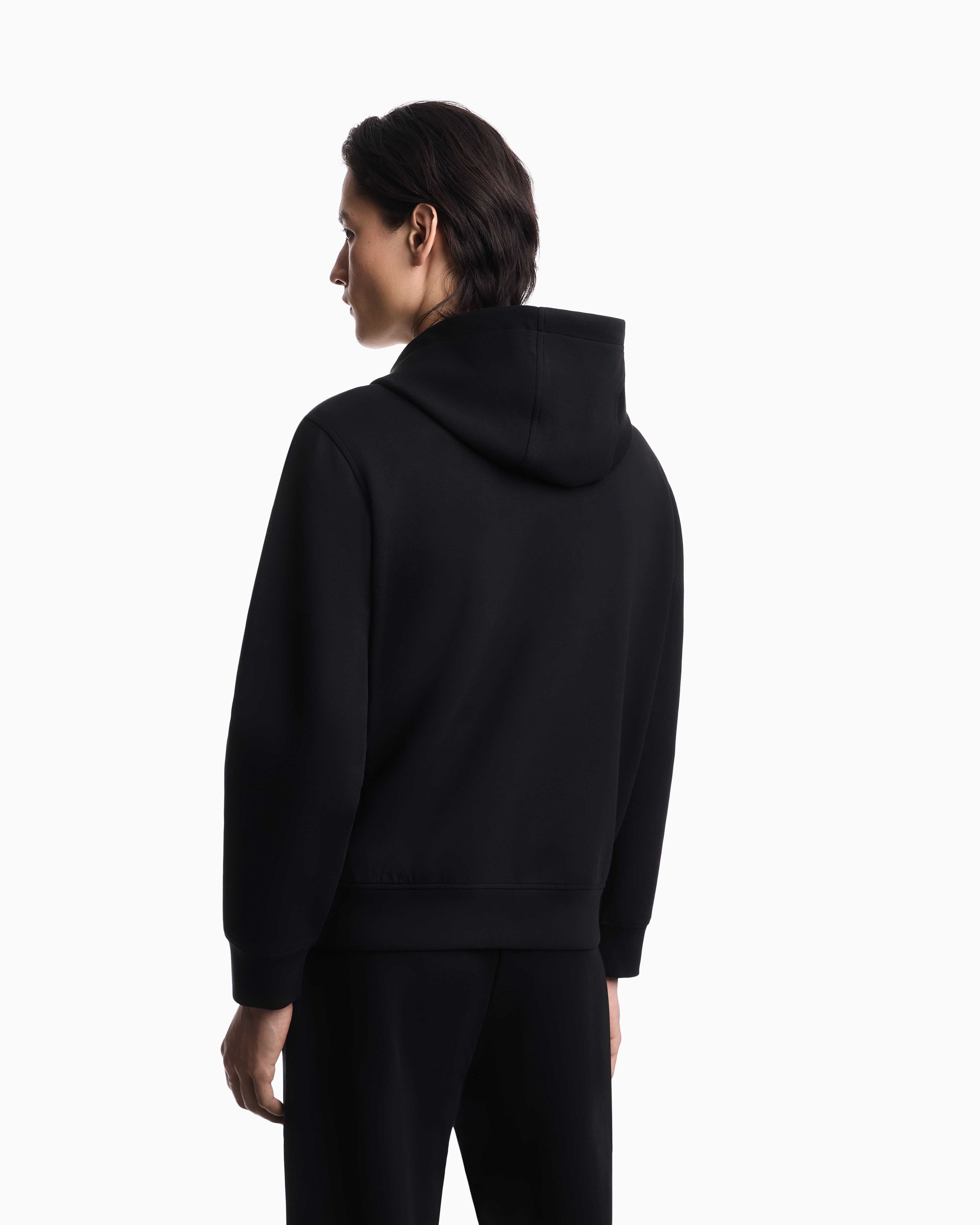 Emporio Armani Camisola Hoodie Em004538 Af10013 Black Preto_shot3
