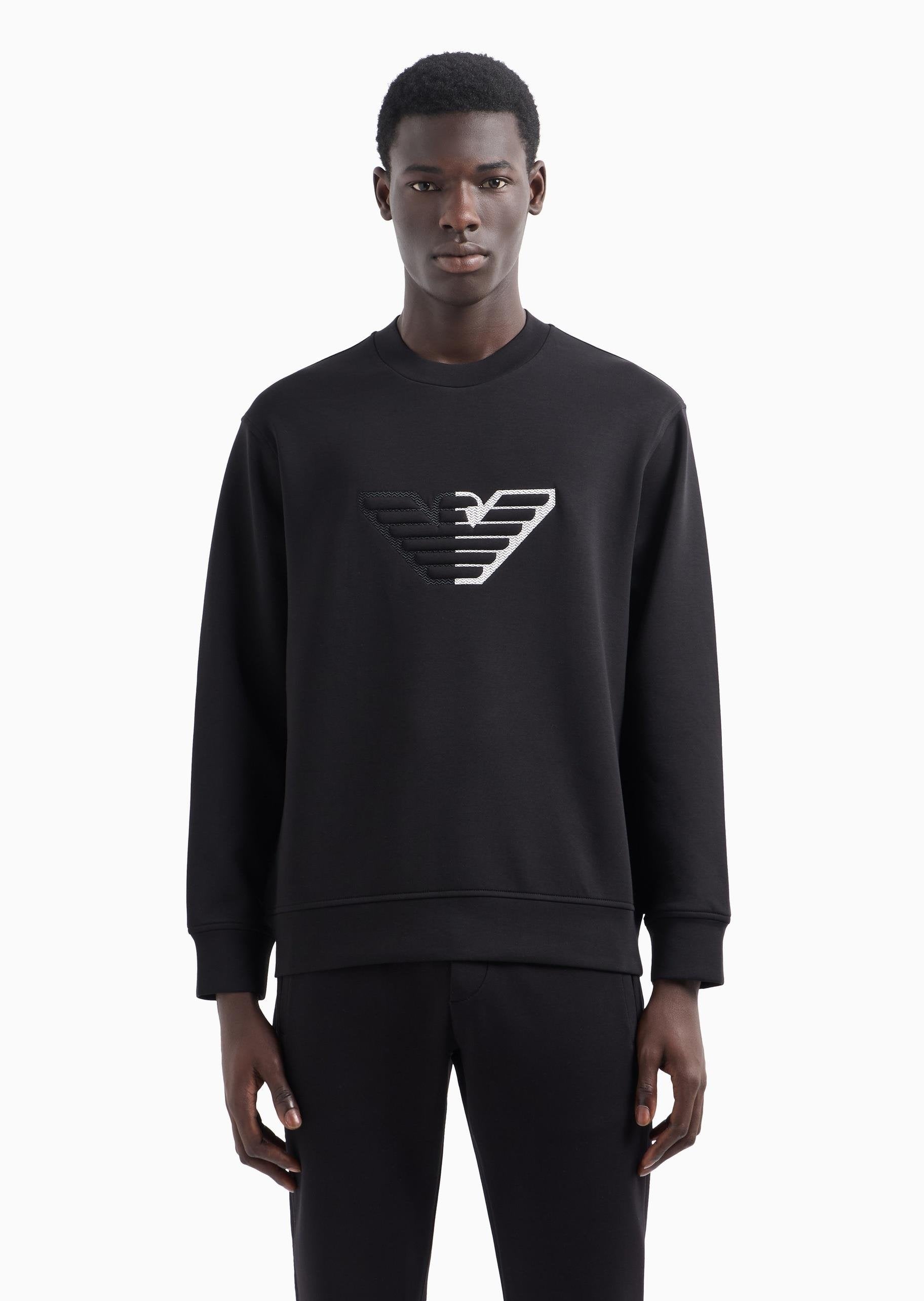 Emporio Armani Camisola Sweat 6d1m76 1jhsz Black Preto_shot1