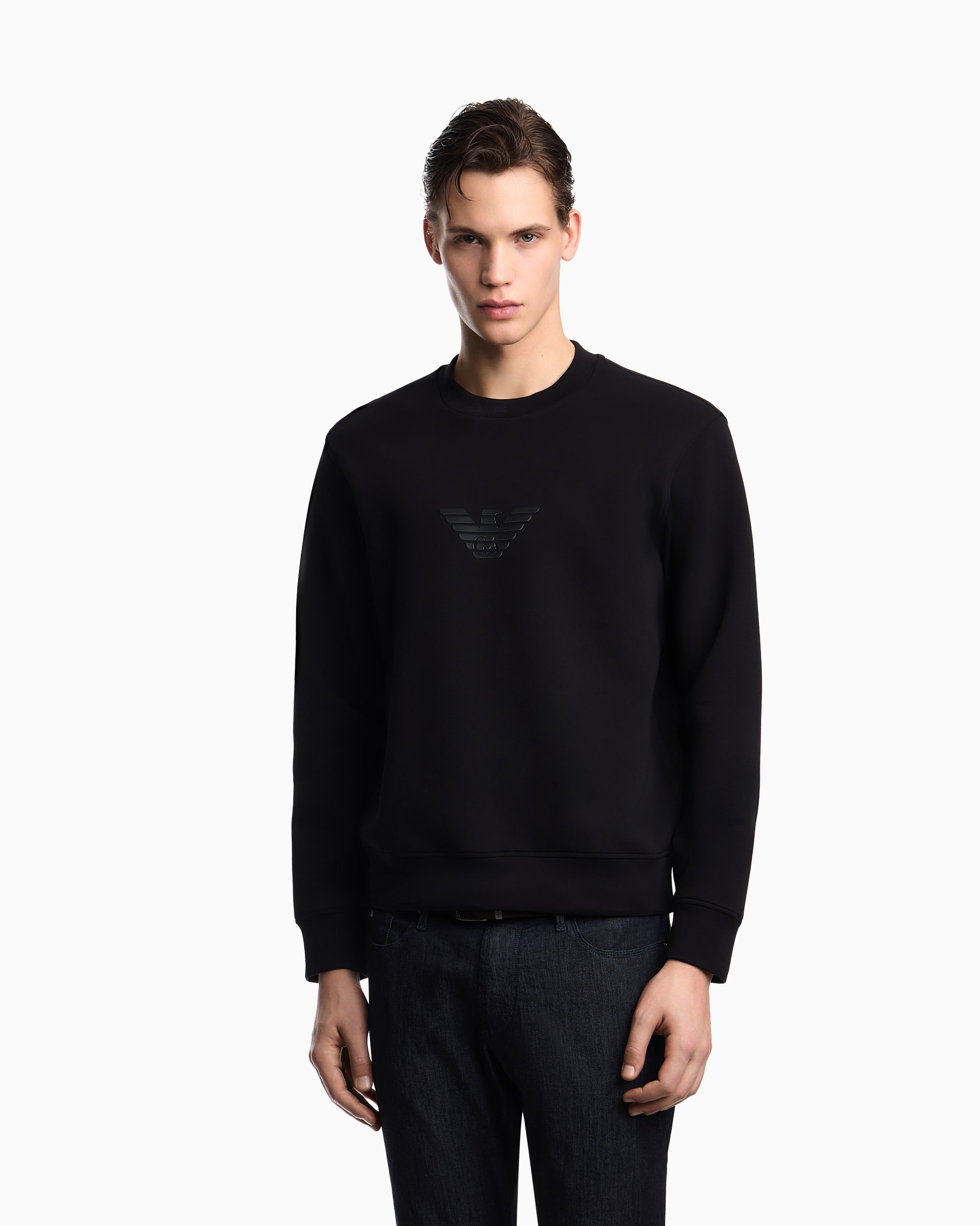 Emporio Armani Camisola Sweat Em004541 Af10013 Black Preto_shot3