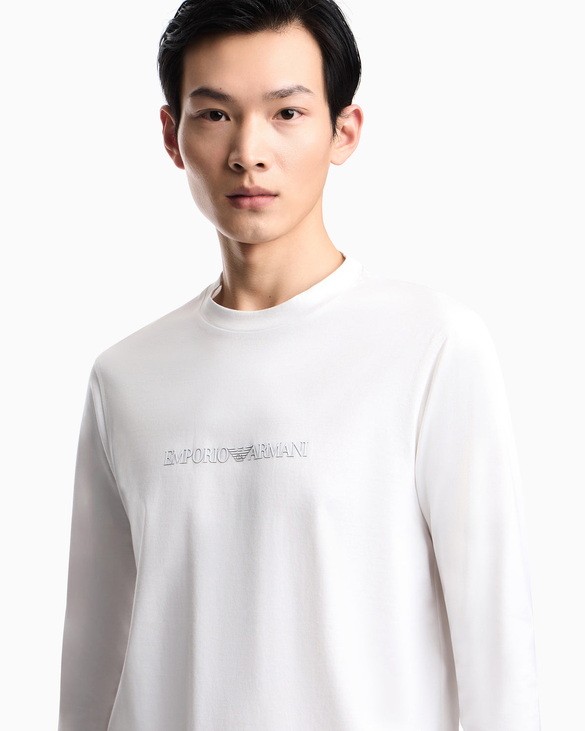 Emporio Armani Camisola Sweat Em004584 Af13669 White Branco_shot2