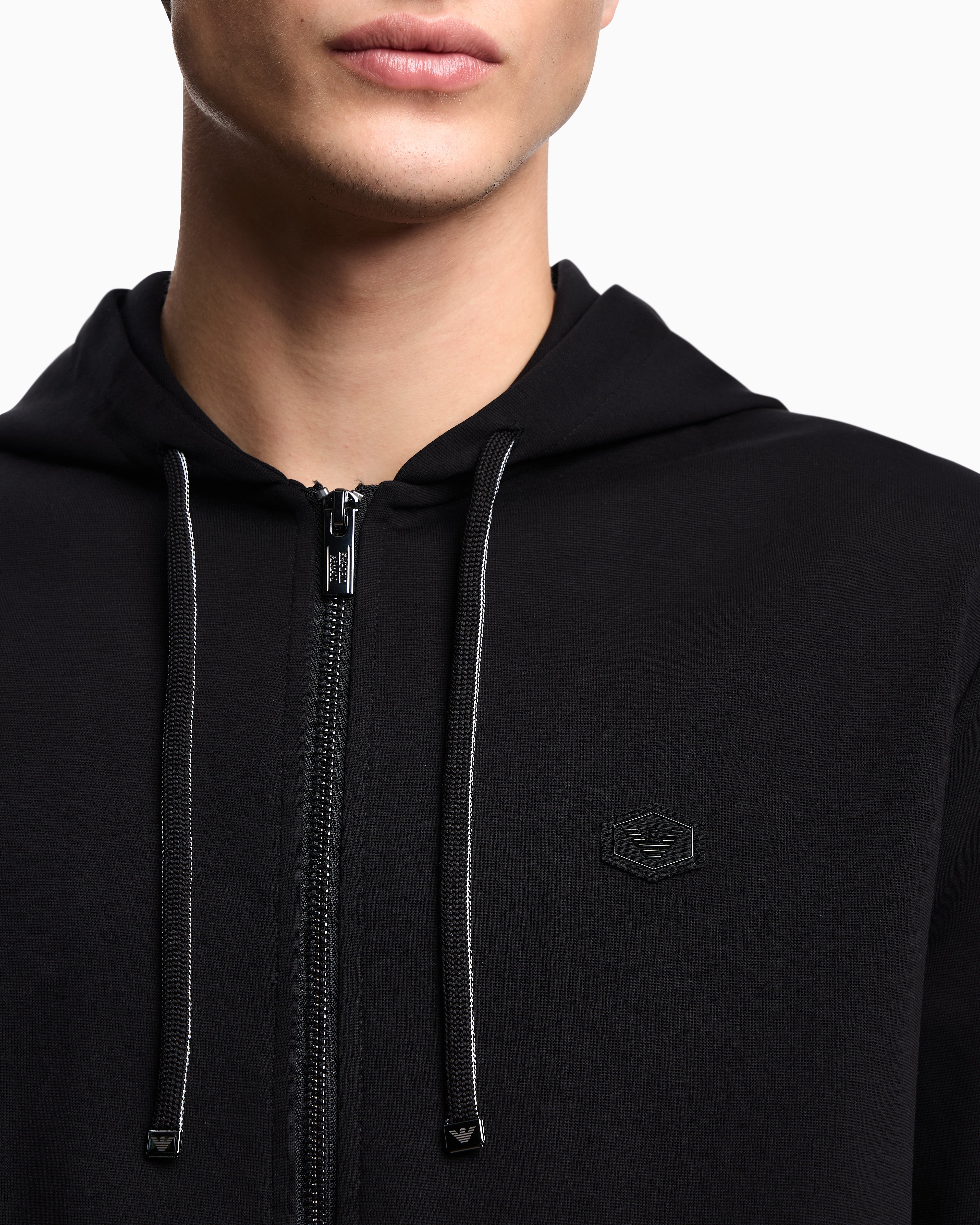 Emporio Armani Casaco Training Sweat Training 8n1mg0 1jbtz Black Preto_shot1