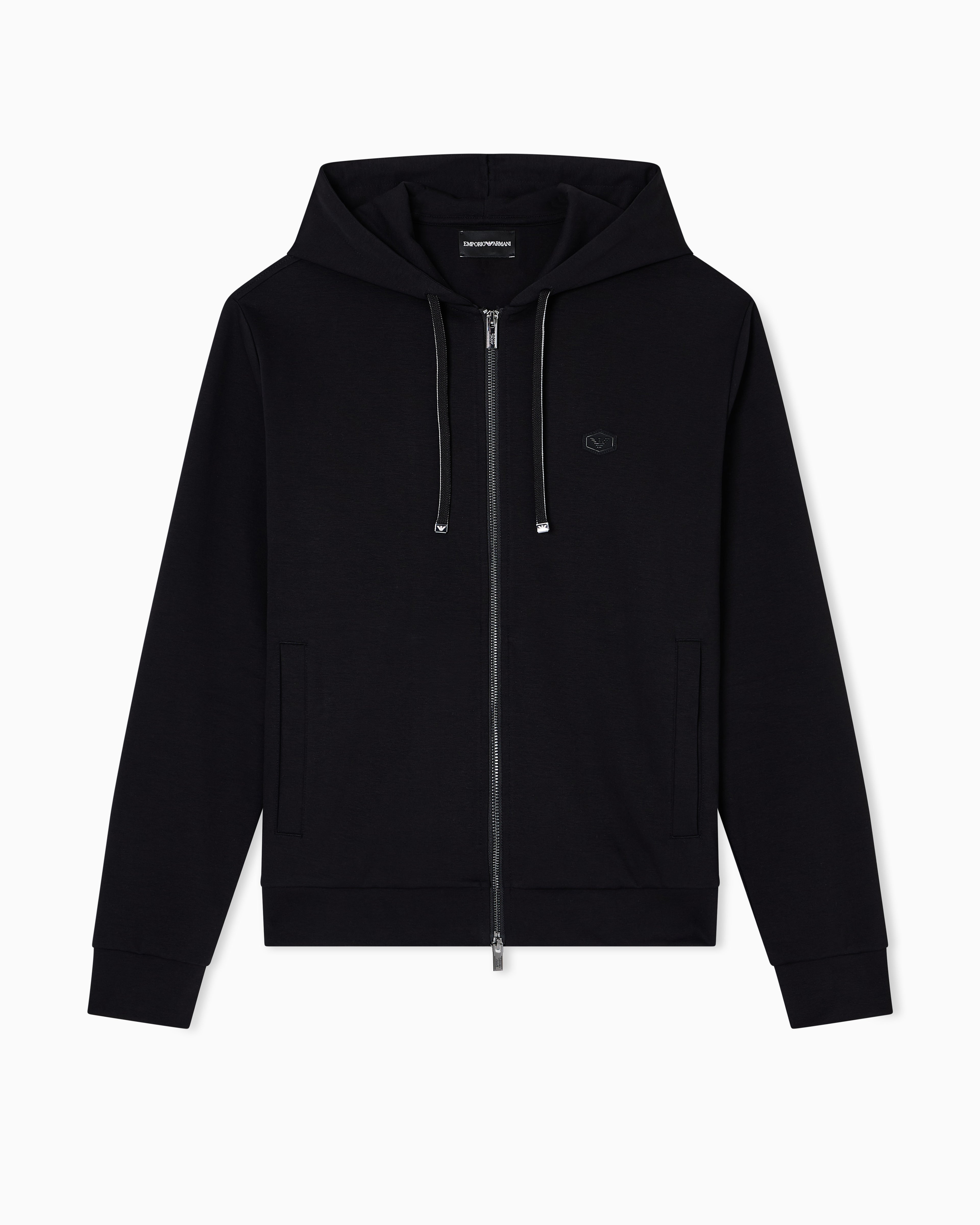 Emporio Armani Casaco Training Sweat Training 8n1mg0 1jbtz Black Preto_shot4