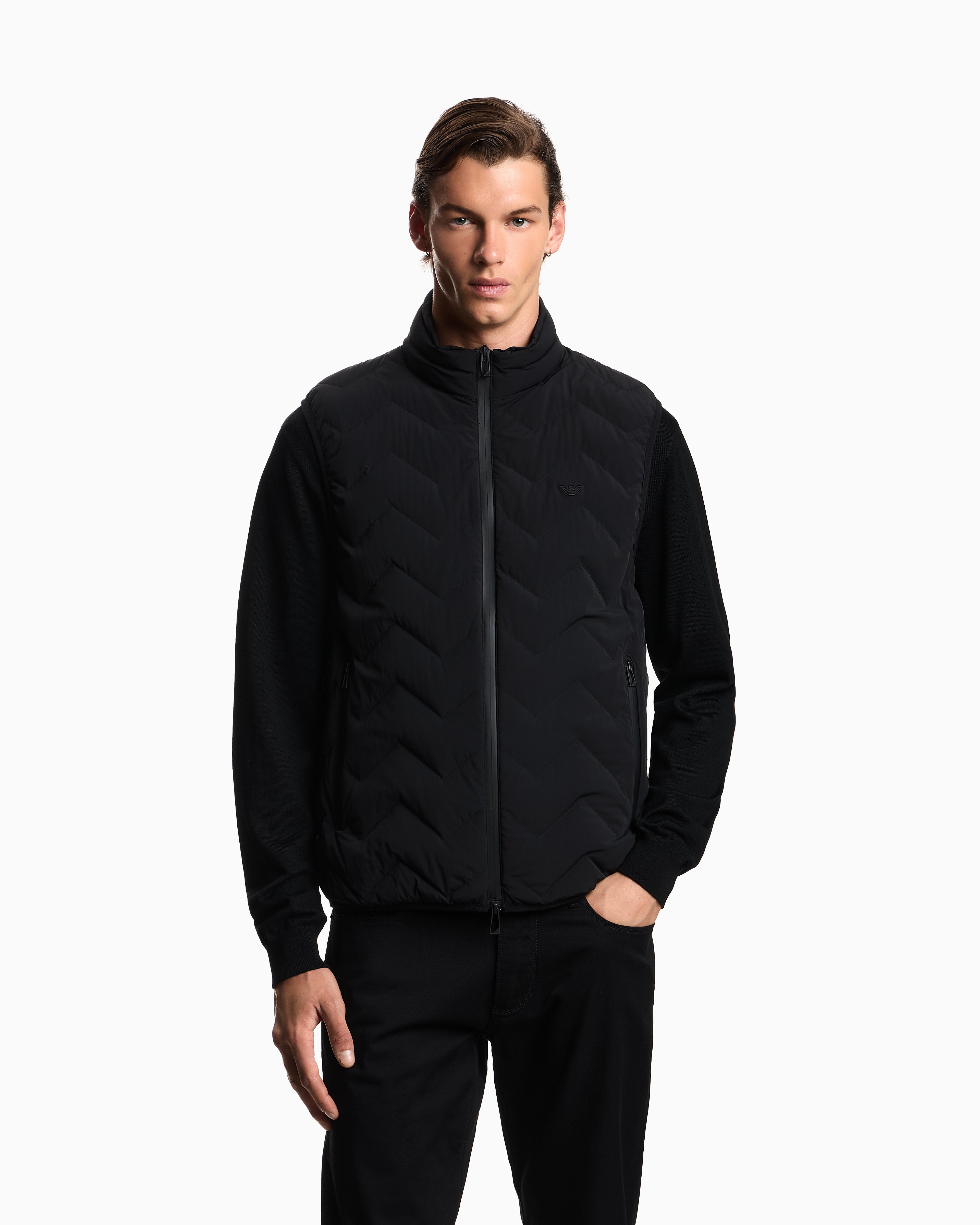 Emporio Armani Colete Gilet Em004946 Af18499 Black Preto_shot3