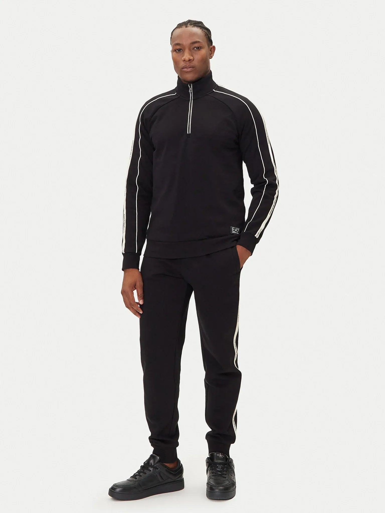 Emporio Armani Ea7 Camisola Hoodie 7m000971 Af10377 Black Preto_shot2