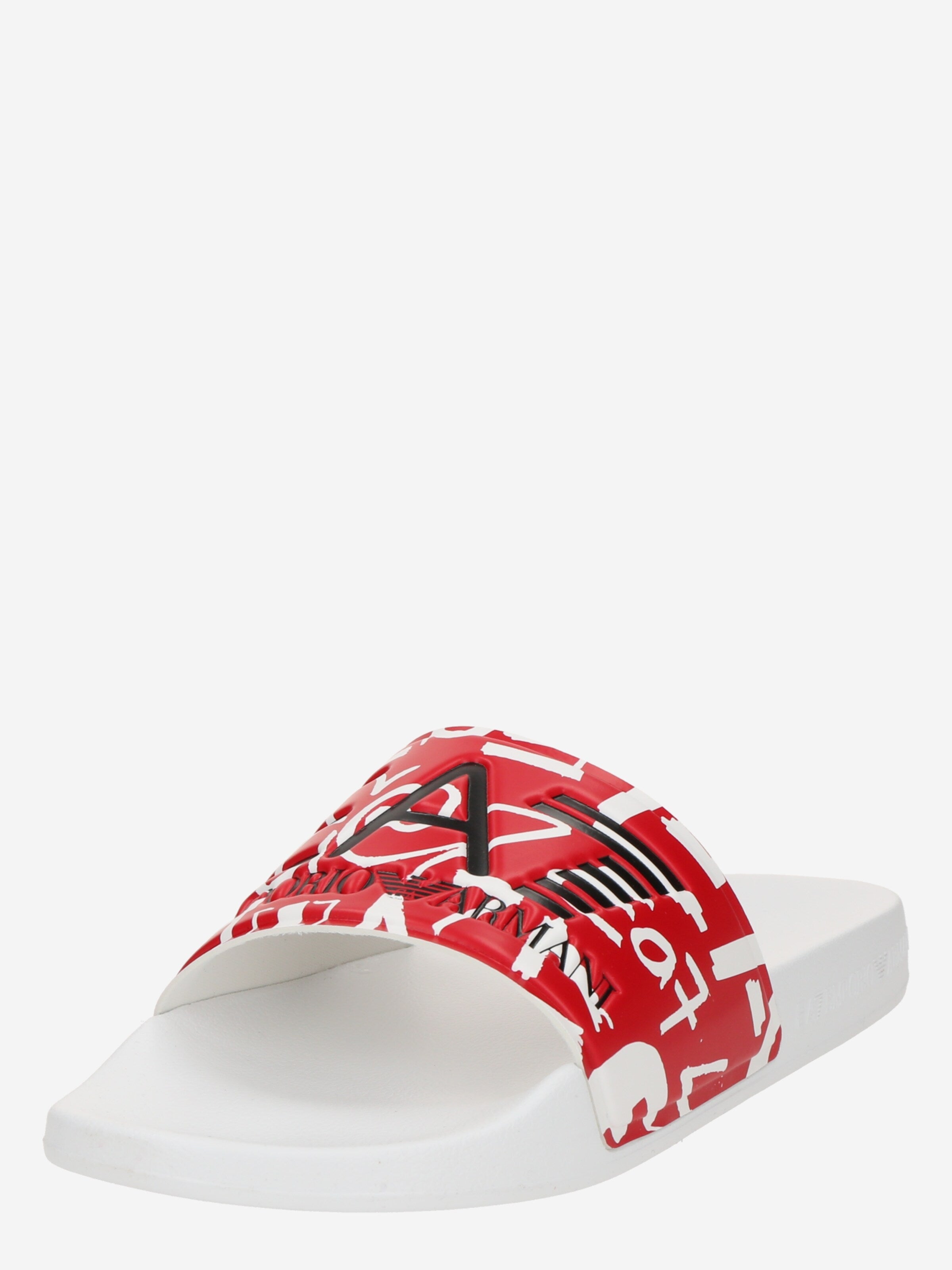 Emporio Armani Ea7 Chinelos Slippers 7x000108 Af15118 White Red Branco Vermelho_shot1
