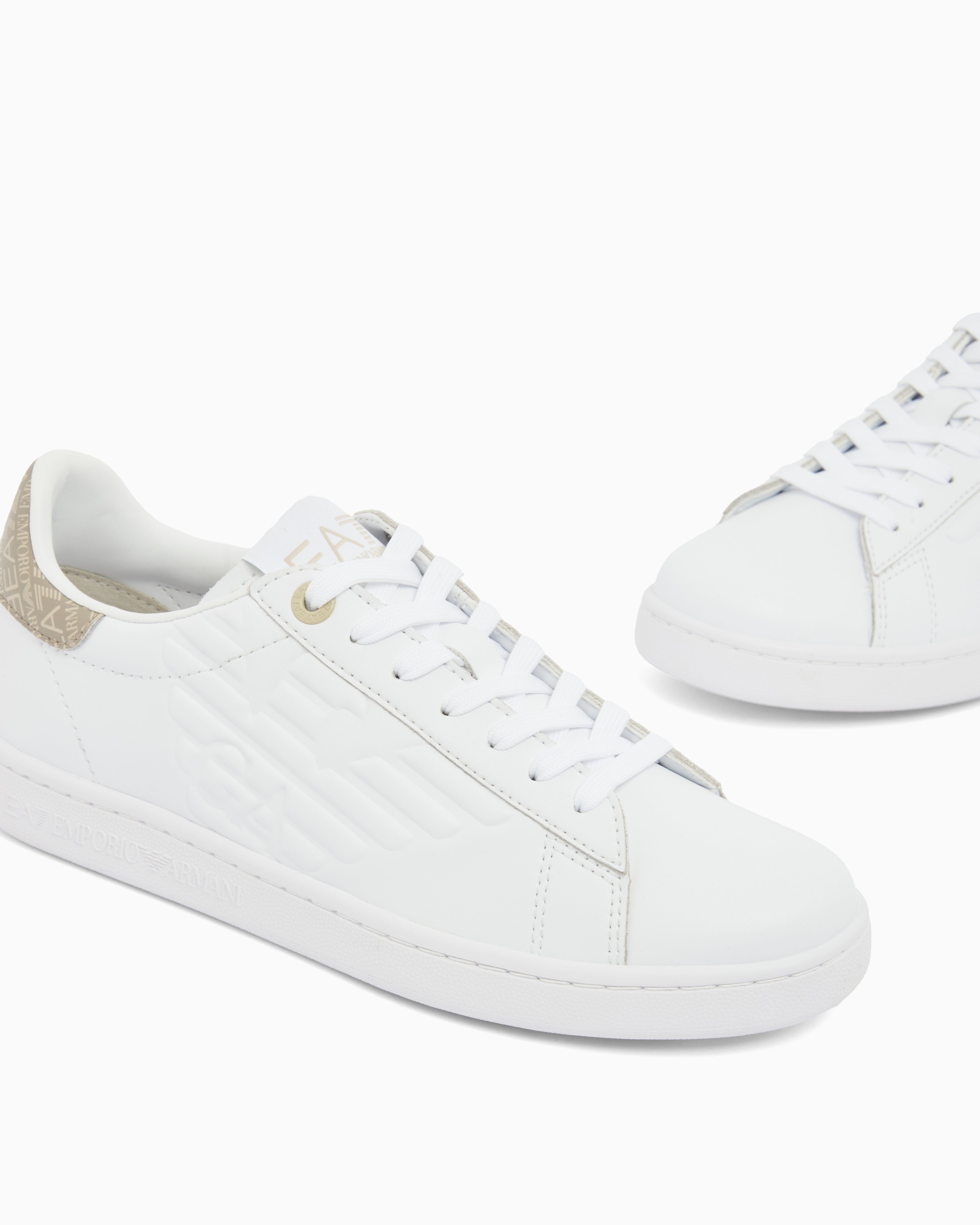 Emporio Armani Ea7 Sapatilhas Sneakers Shoes 7x000331 Af10848 Whi Bone Branco Bone_shot1