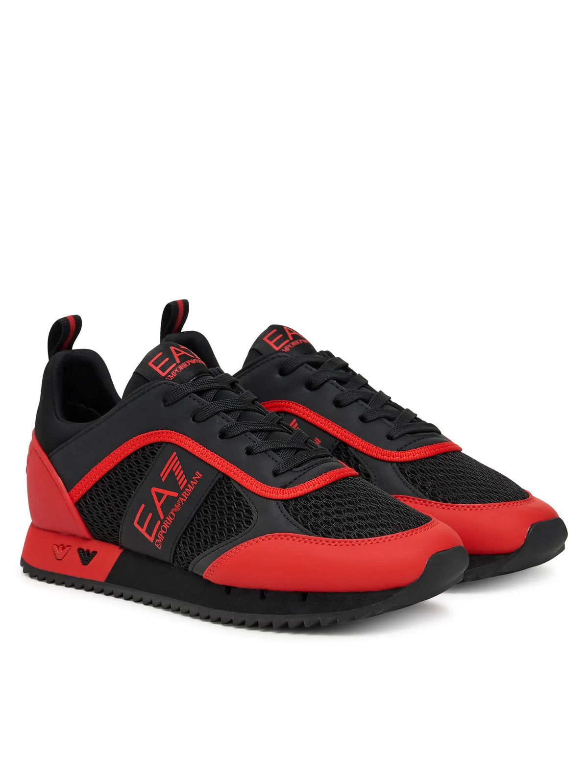 Emporio Armani Ea7 Sapatilhas Sneakers Shoes 7x000334 Af18610 Black Red Preto Vermelho_shot2