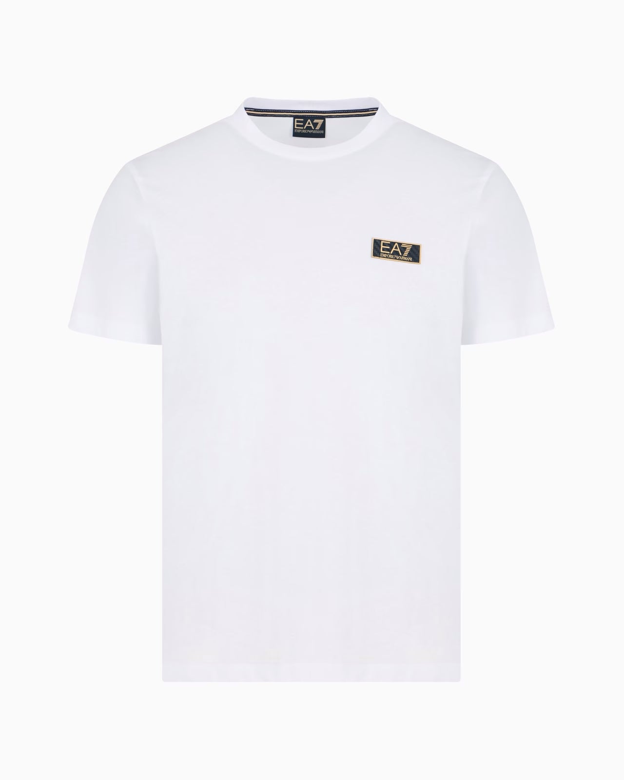 Emporio Armani Ea7 T Shirt 7m000021 Af10170 Whi Gold Branco Dourado_shot3