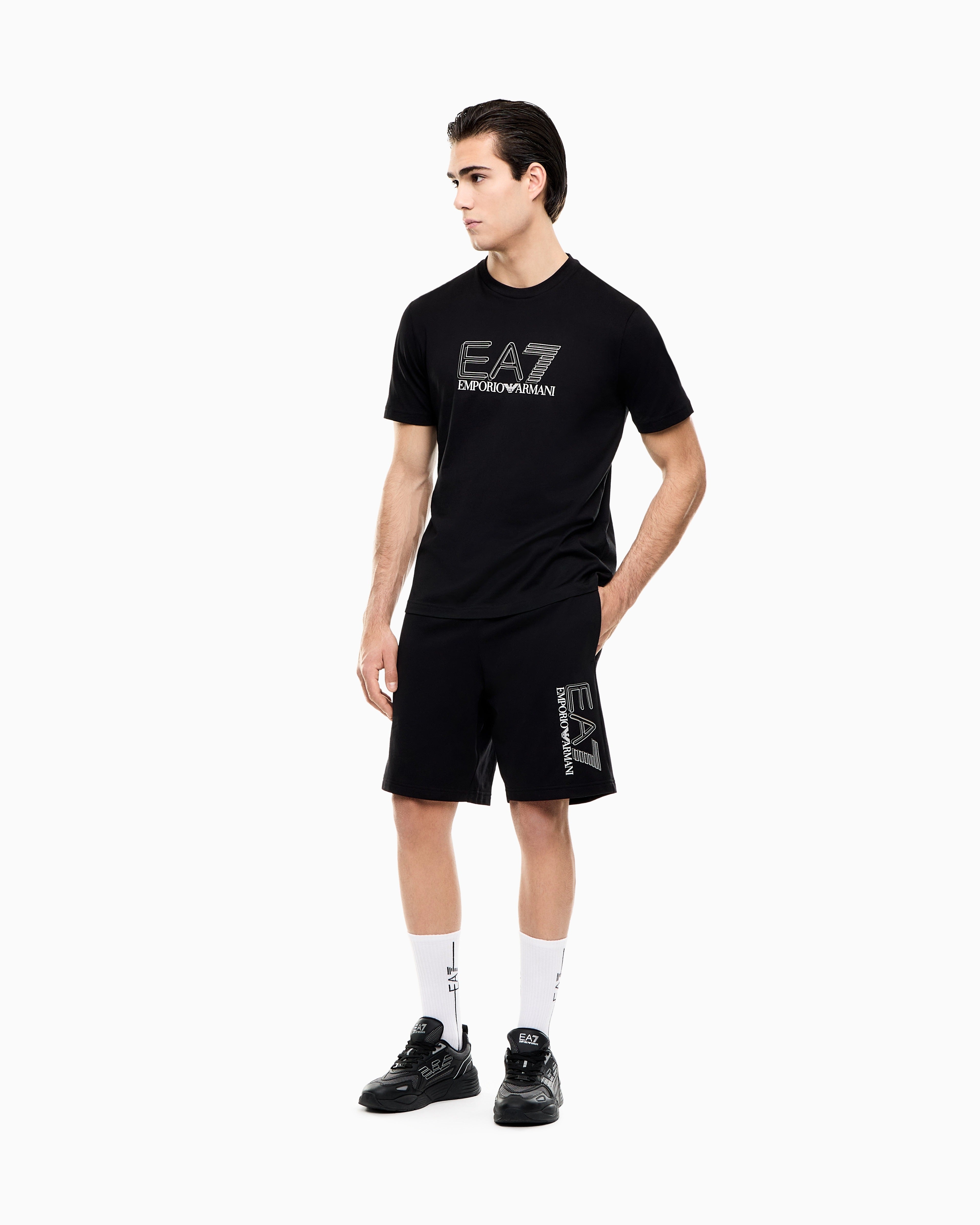 Emporio Armani Ea7 T Shirt 7m001308 Af10373 Black Preto_shot2