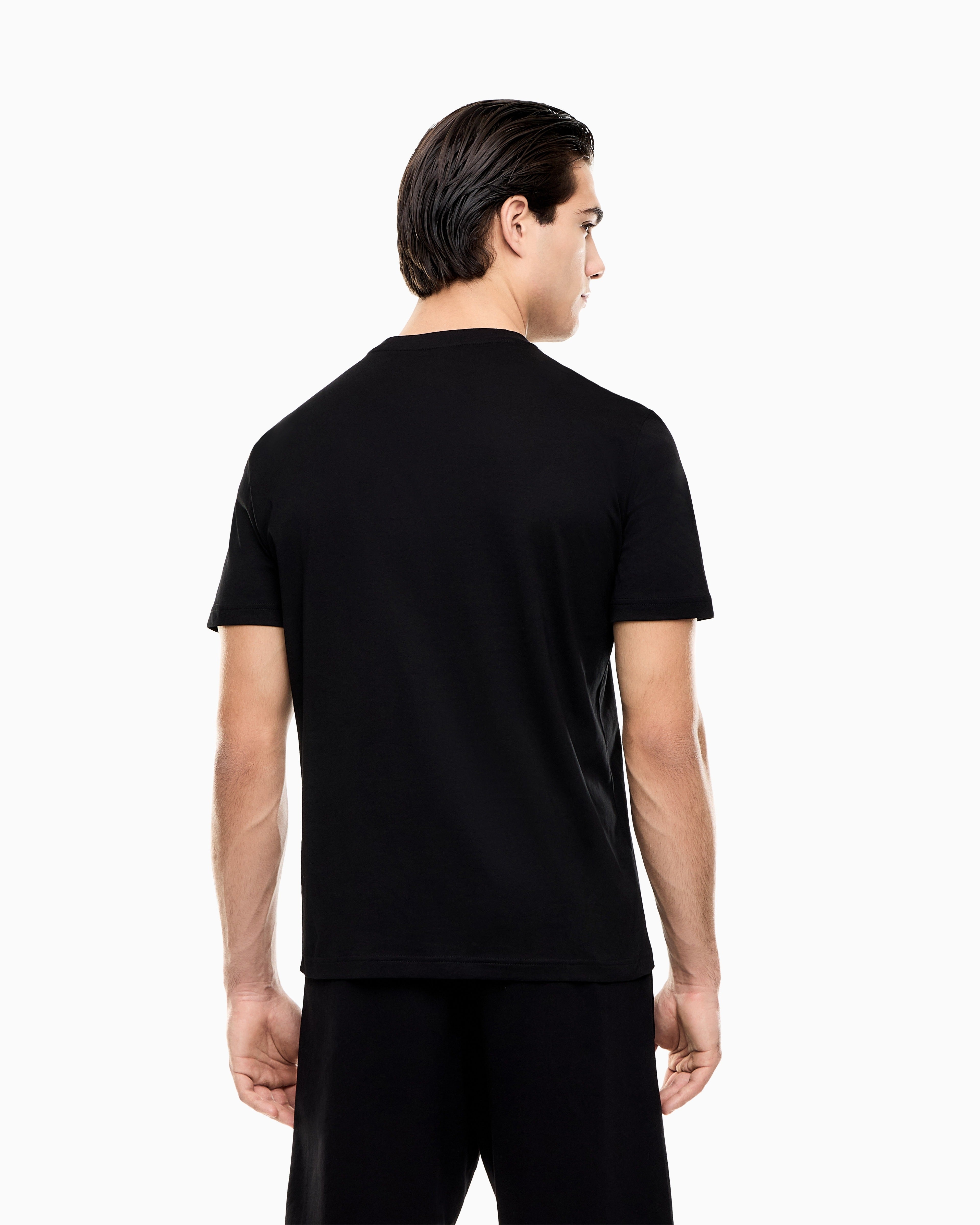 Emporio Armani Ea7 T Shirt 7m001308 Af10373 Black Preto_shot3