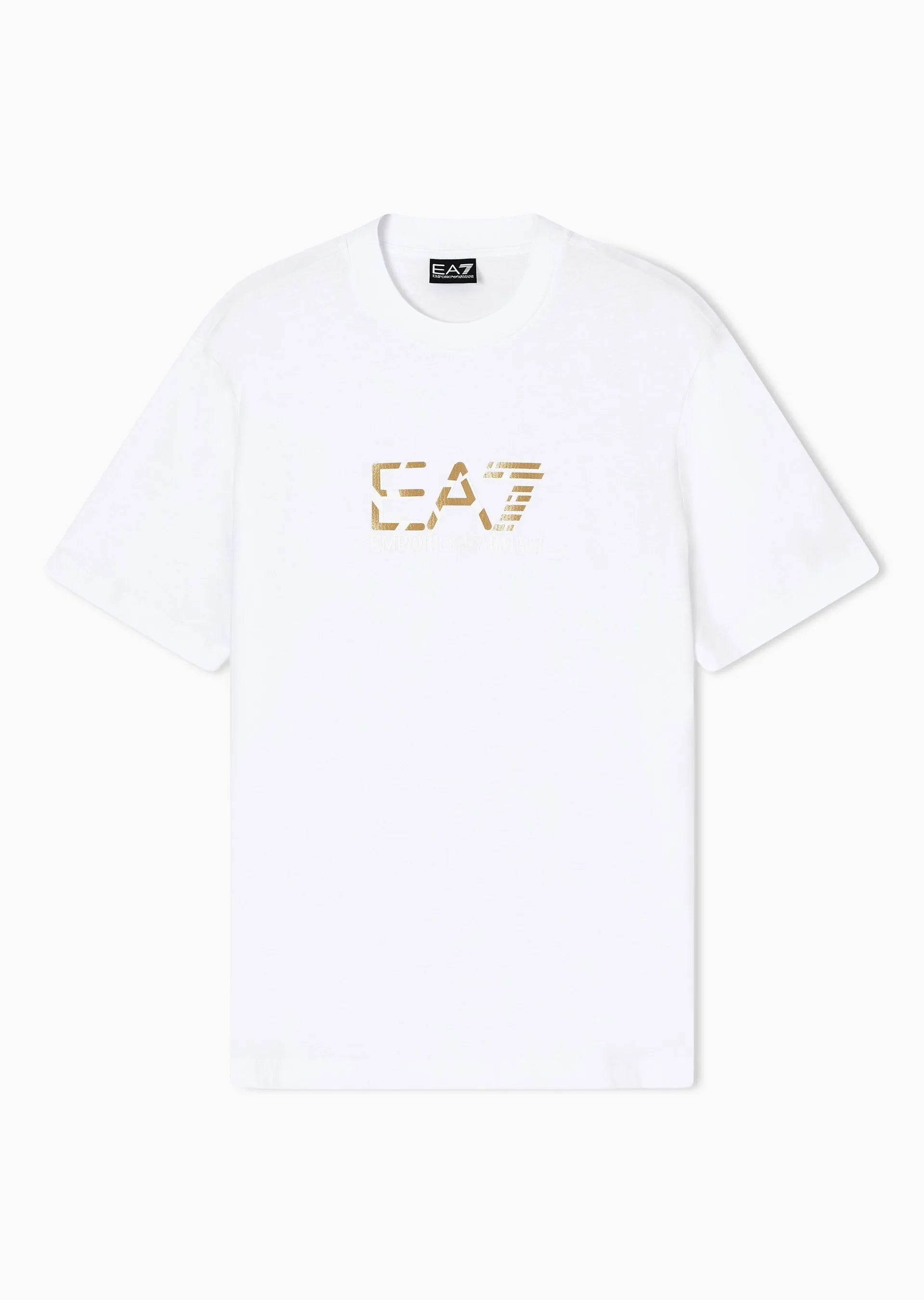 Emporio Armani Ea7 T Shirt 7m001562 Af17789 Whi Gold Branco Dourado_shot1