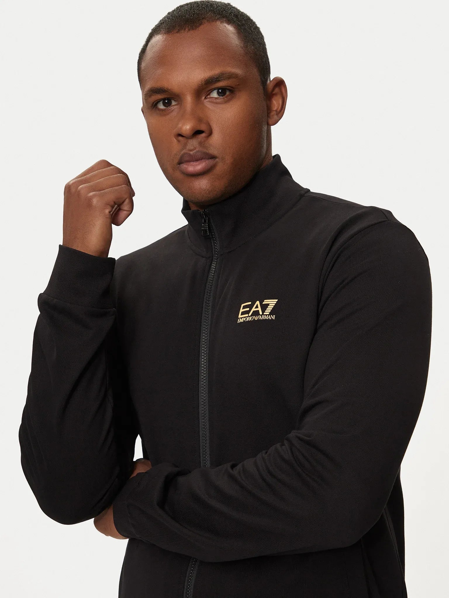 Emporio Armani Ea7 Tracksuit 8npv60 Pjvrz Blk Gold Preto Ouro_shot5