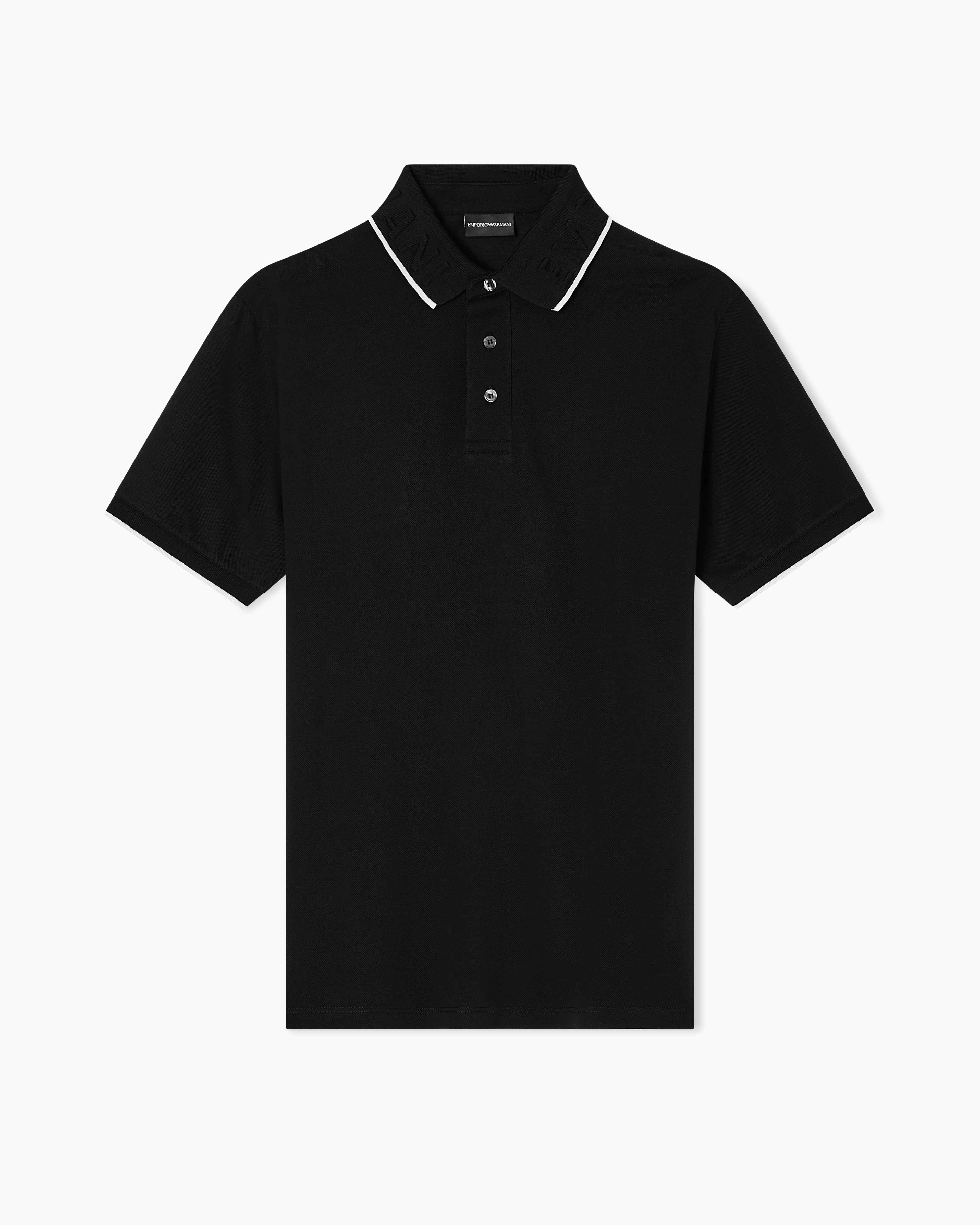 Emporio Armani Polo Em002137 Af12955 Black Preto_shot4