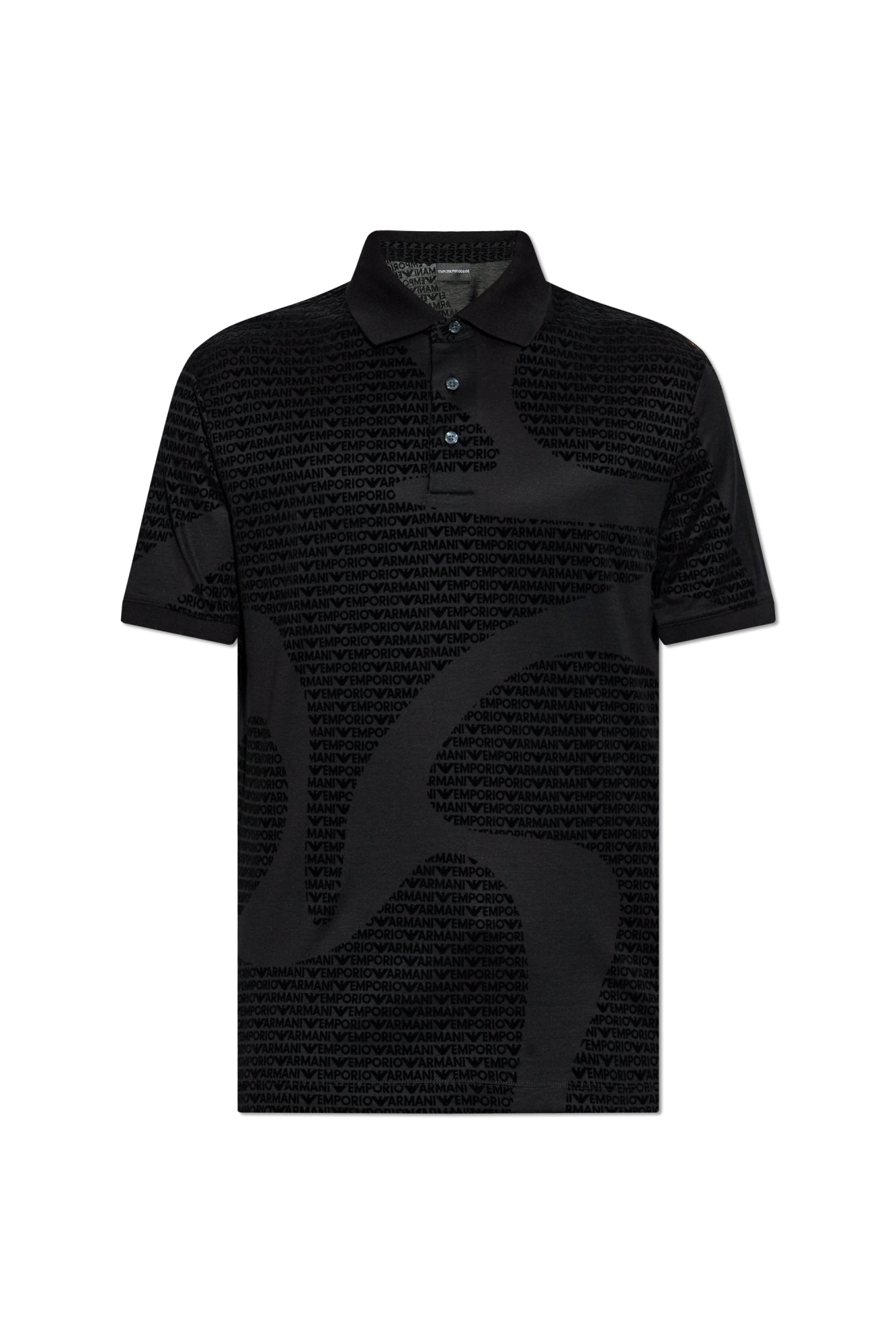 Emporio Armani Polo Em002971 Af10017 Black Preto_shot1