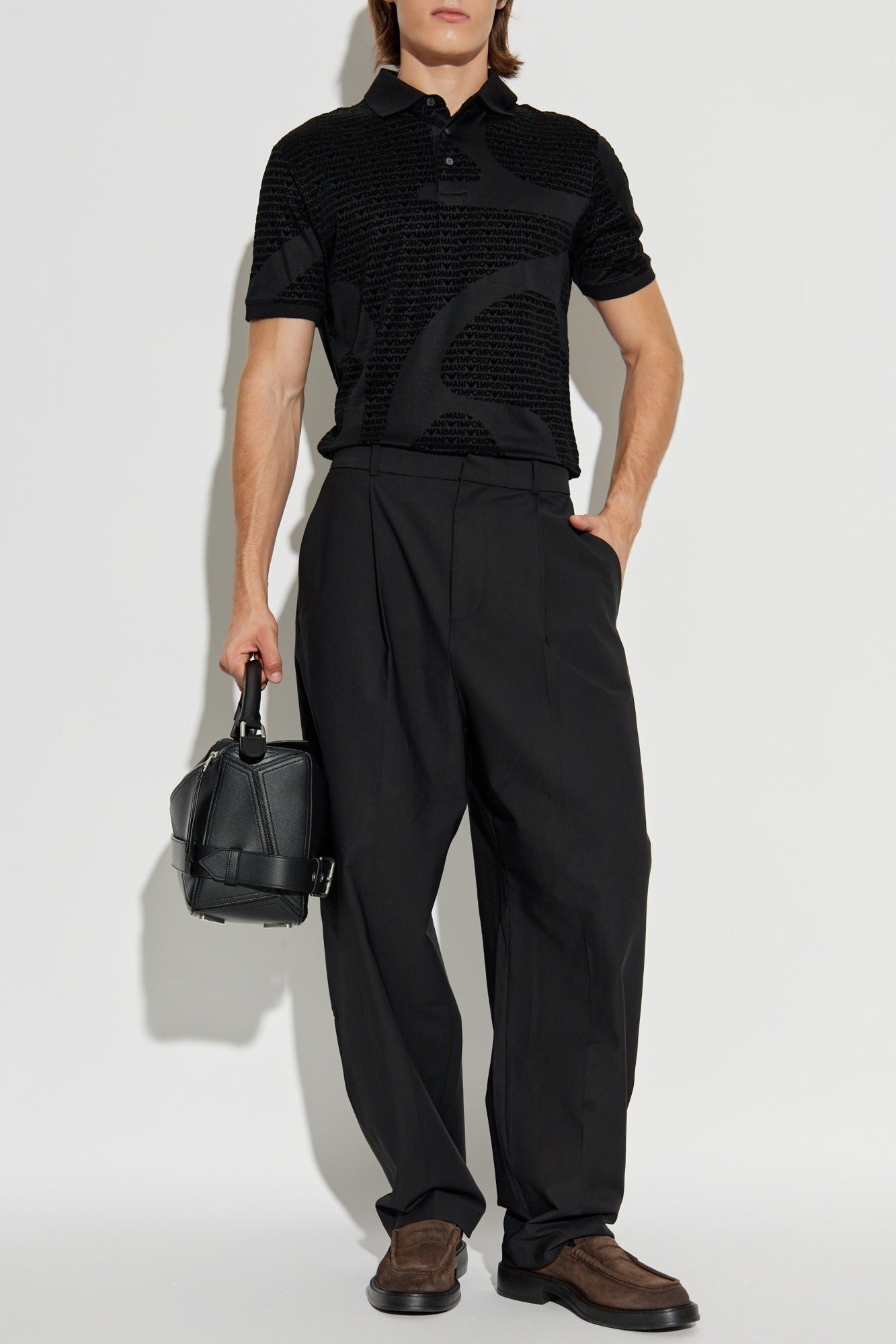 Emporio Armani Polo Em002971 Af10017 Black Preto_shot2