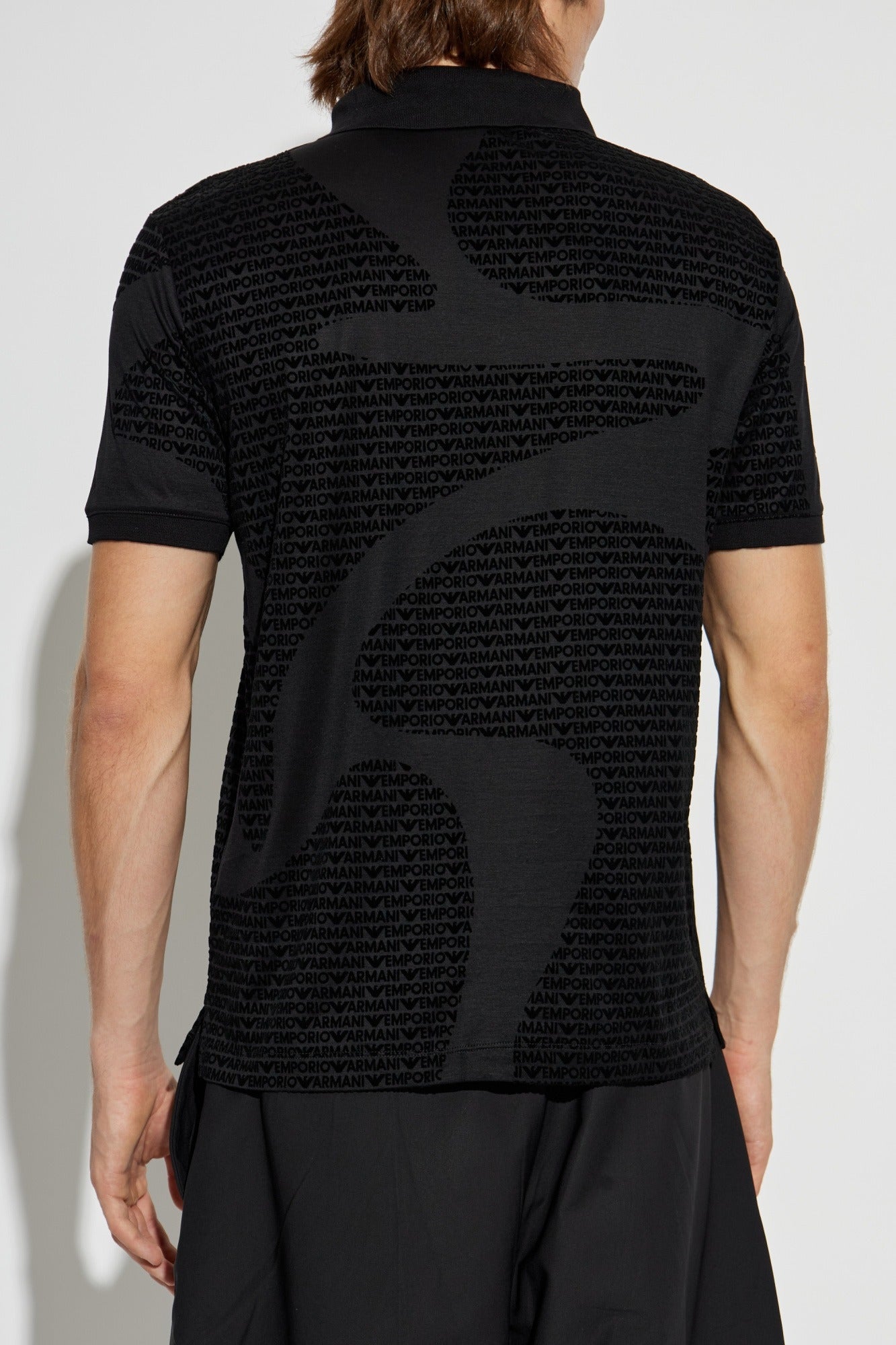 Emporio Armani Polo Em002971 Af10017 Black Preto_shot4