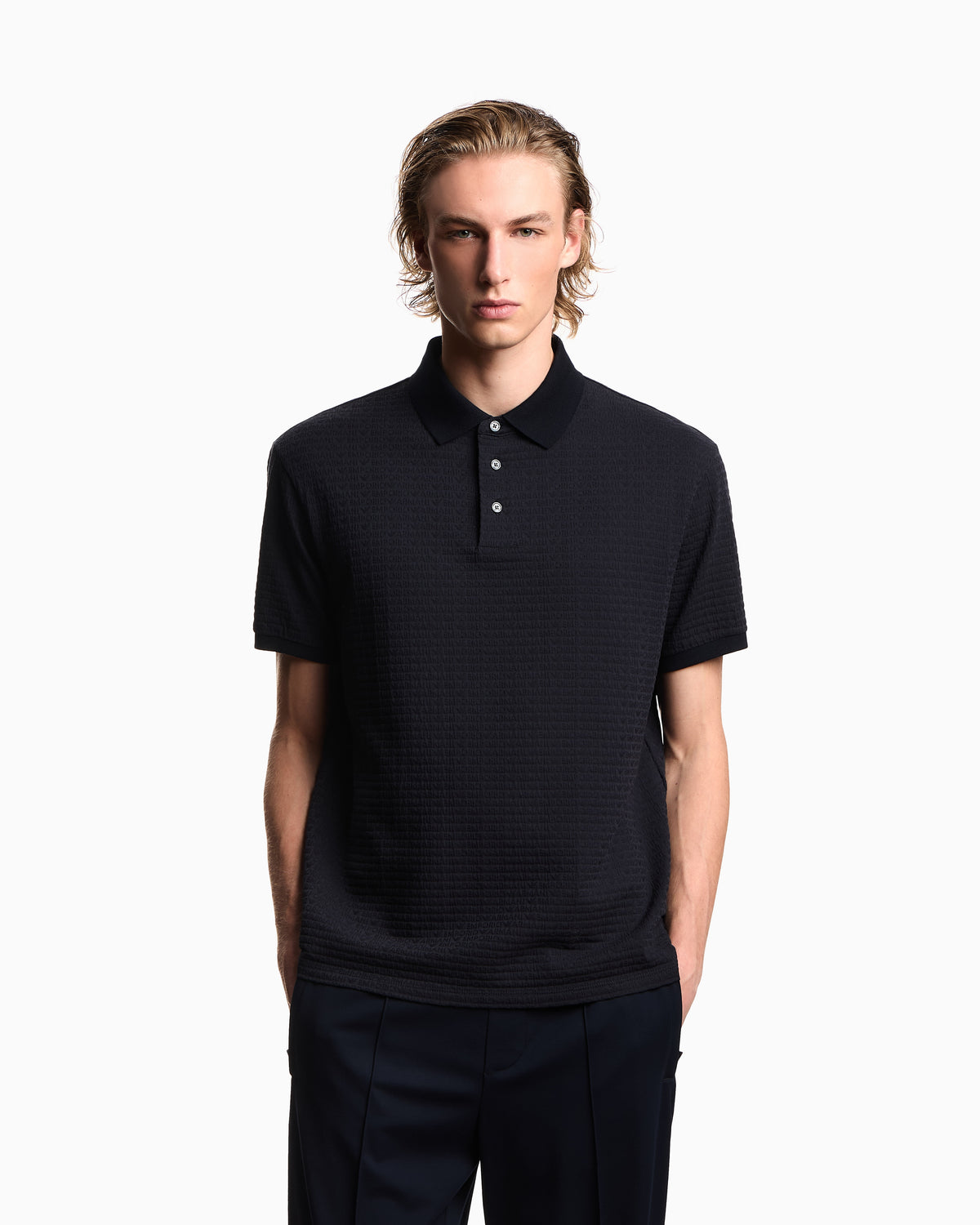 Emporio Armani Polo Em004595 Af10762 Navy.logo Navy_shot2