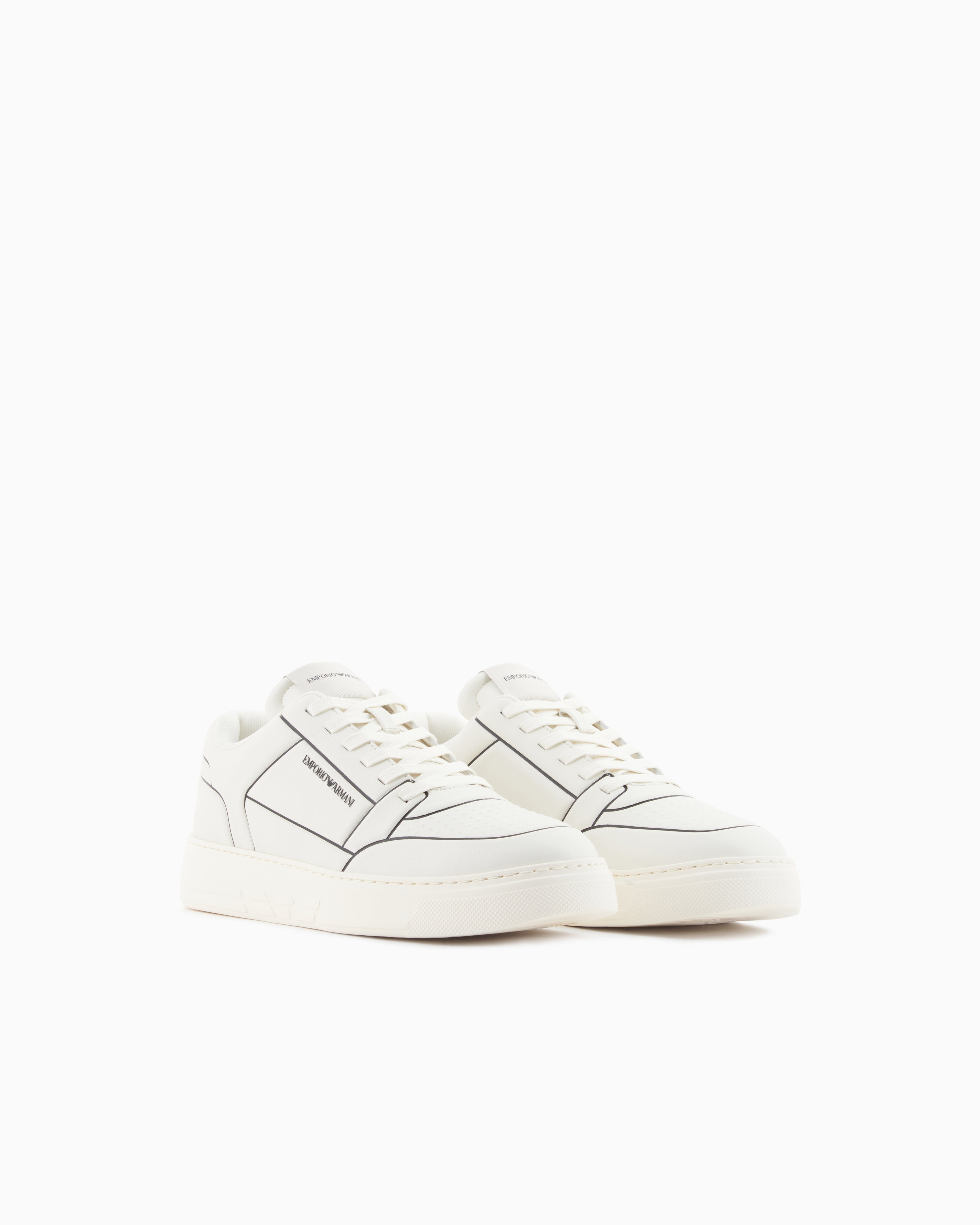 Emporio Armani Sapatilhas Sneakers Shoes Em002852 Af18014 Whi Black Branco Preto_shot3