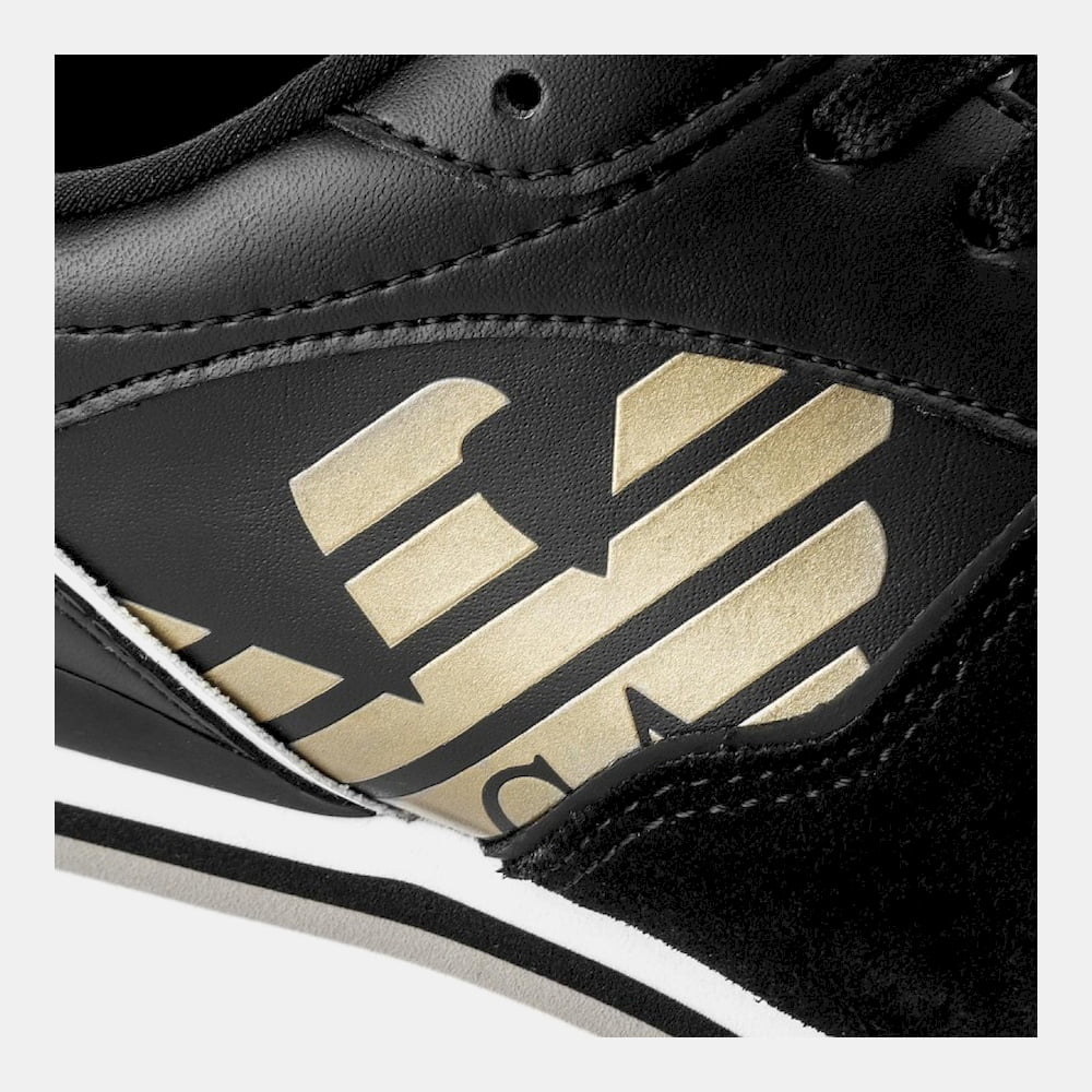 Emporio Armani Sapatilhas Sneakers Shoes X046 Xl214 Blk Silver Preto Silver Shot12