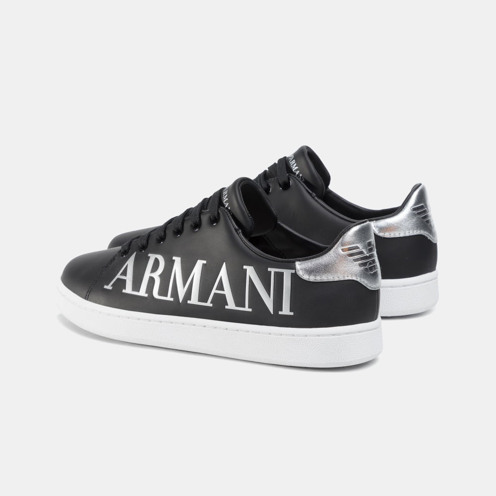 Emporio Armani Sapatilhas Sneakers Shoes X061 Xm085 Blk Silver Preto Silver Shot7