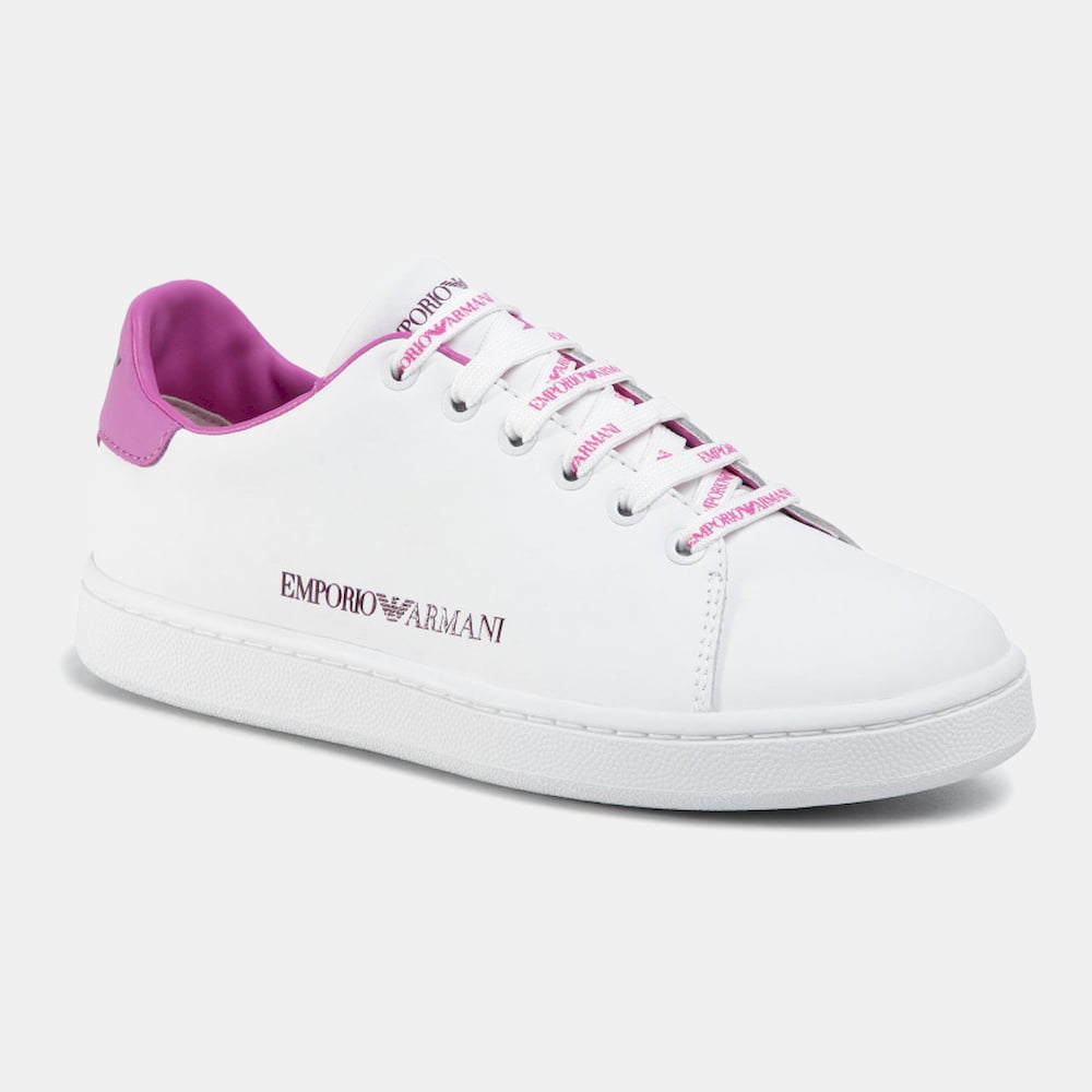 Emporio Armani Sapatilhas Sneakers Shoes X061 Xm257 Whi Pink Branco Rosa Shot2