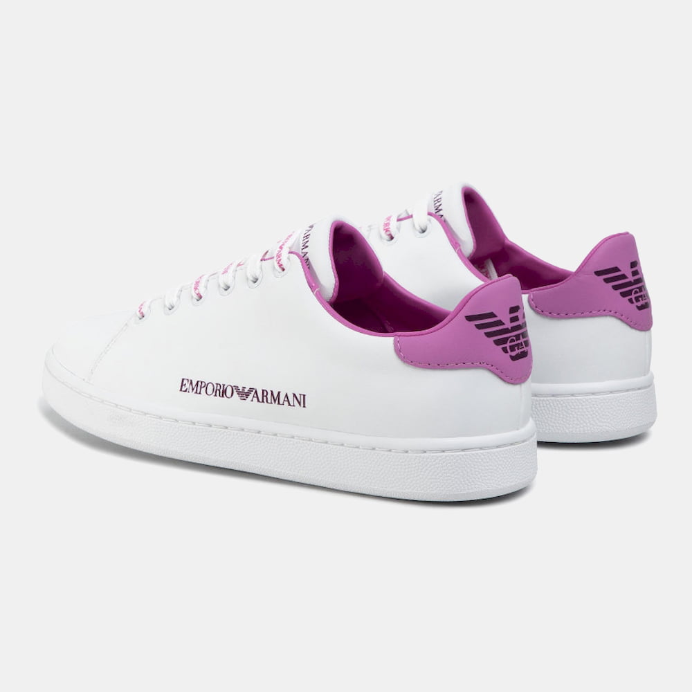 Emporio Armani Sapatilhas Sneakers Shoes X061 Xm257 Whi Pink Branco Rosa Shot8