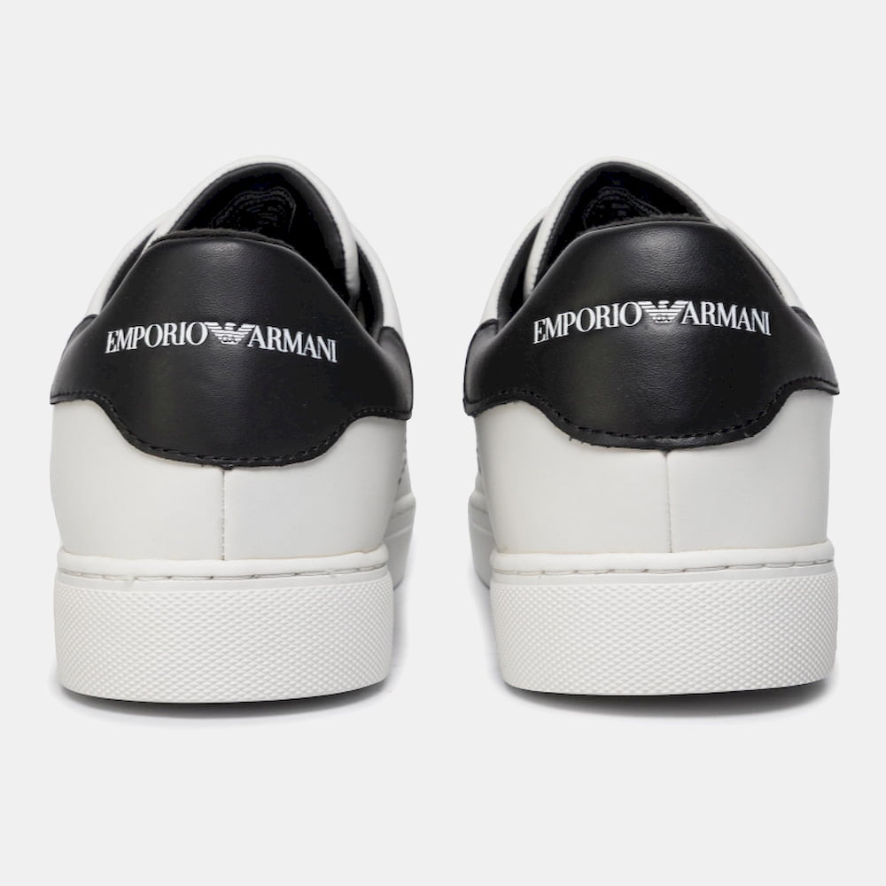 Emporio Armani Sapatilhas Sneakers Shoes X096 Xm090 Whi Black Branco Preto Shot10