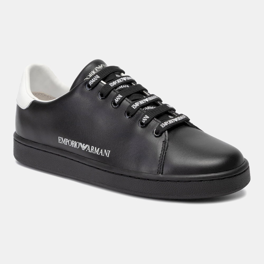 Emporio Armani Sapatilhas Sneakers Shoes X103 Xl815 Blk White Preto Branco Shot2