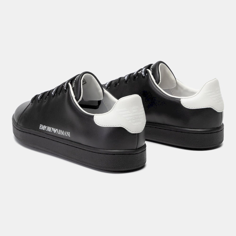 Emporio Armani Sapatilhas Sneakers Shoes X103 Xl815 Blk White Preto Branco Shot6