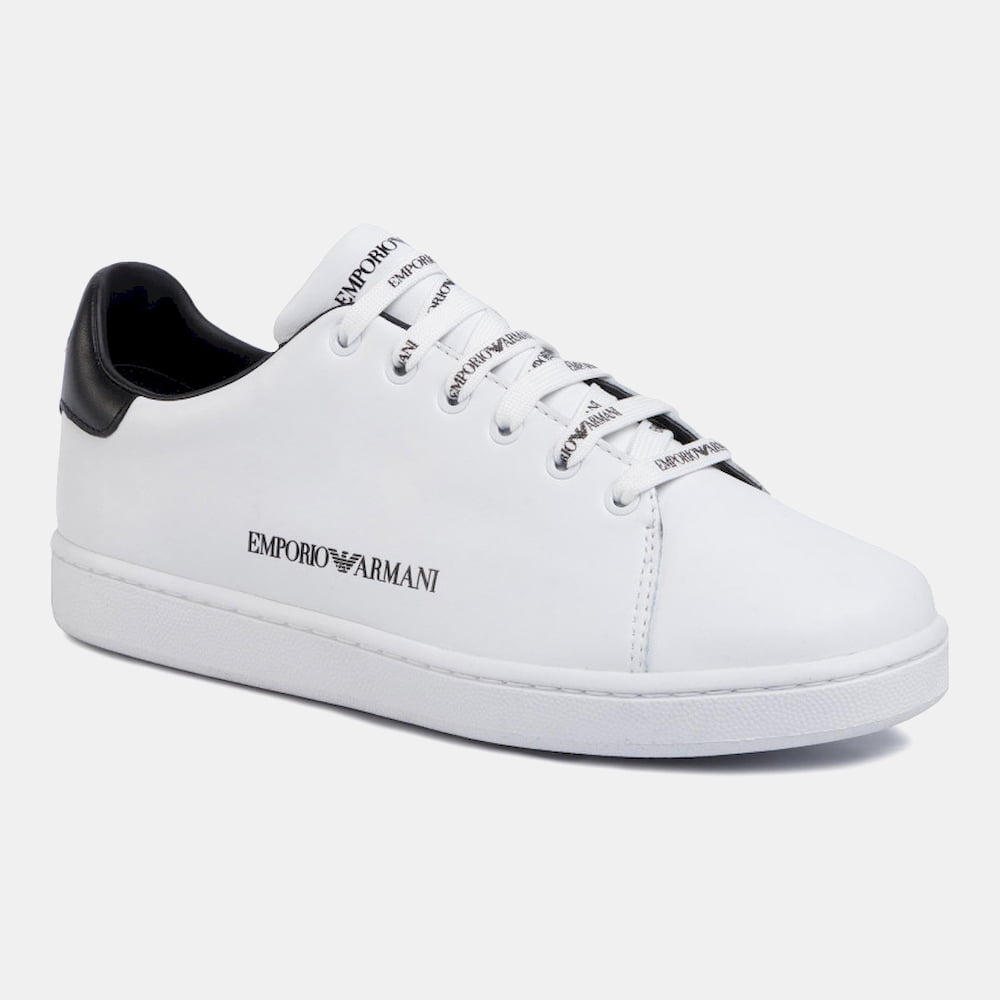 Emporio Armani Sapatilhas Sneakers Shoes X103 Xl815 Whi Black Branco Preto Shot2