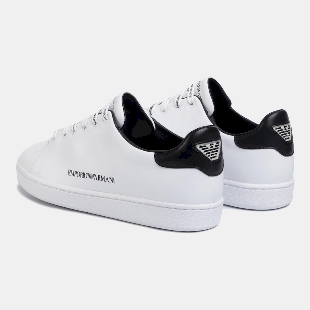 Emporio Armani Sapatilhas Sneakers Shoes X103 Xl815 Whi Black Branco Preto Shot6