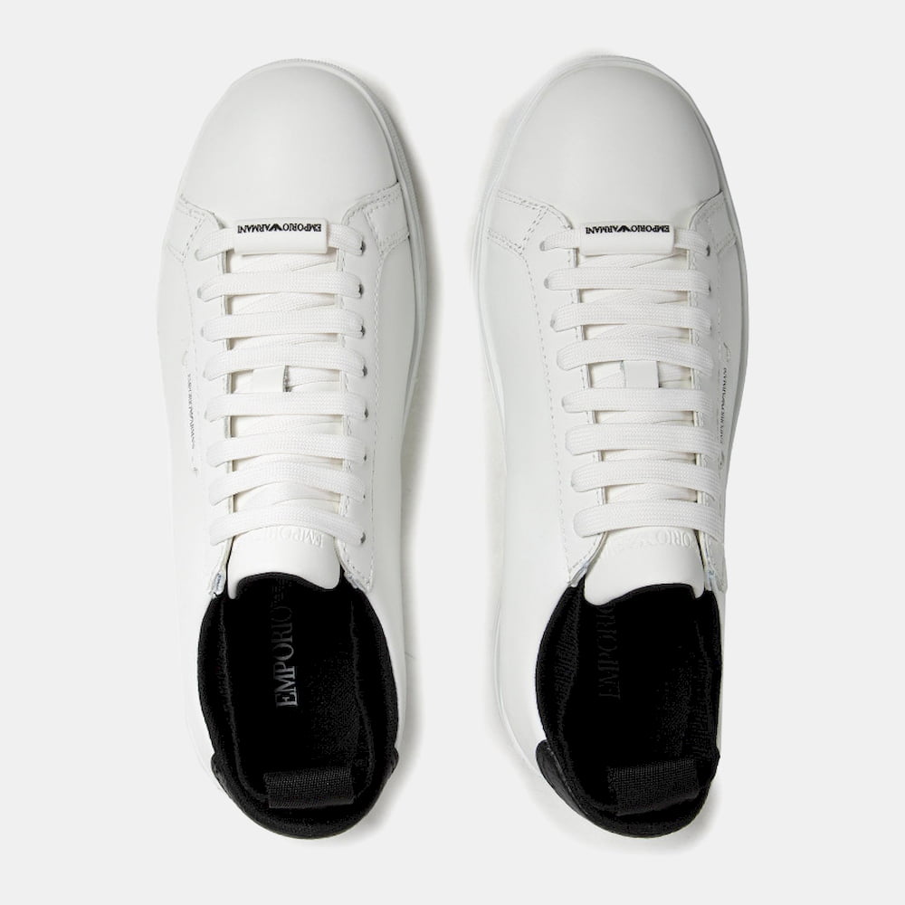 Emporio Armani Sapatilhas Sneakers Shoes X308 Xm709 White Blk Branco Preto Shot12