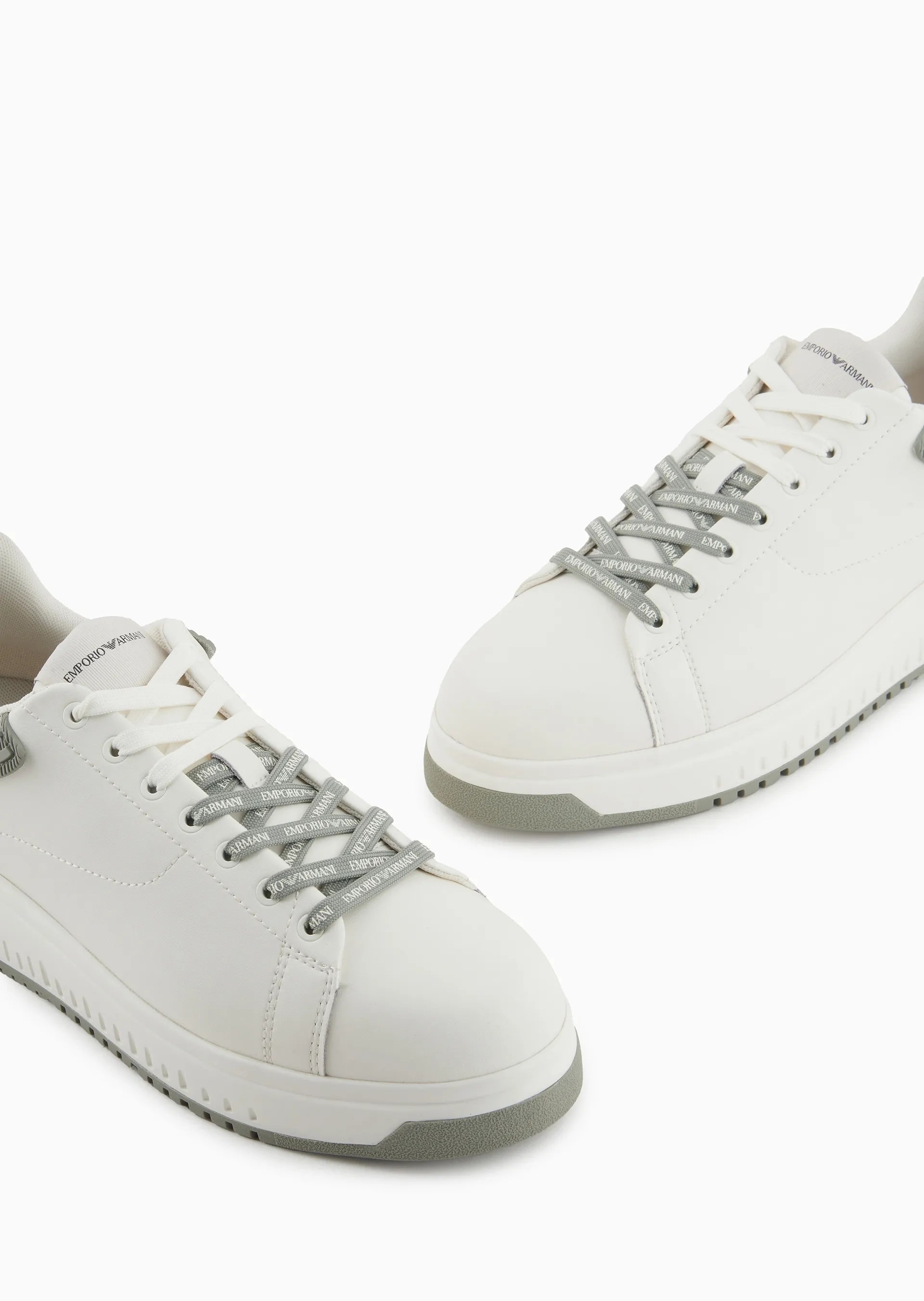 Emporio Armani Sapatilhas Sneakers Shoes X4x264 Xn001 White Grey Branco Cinza_shot4