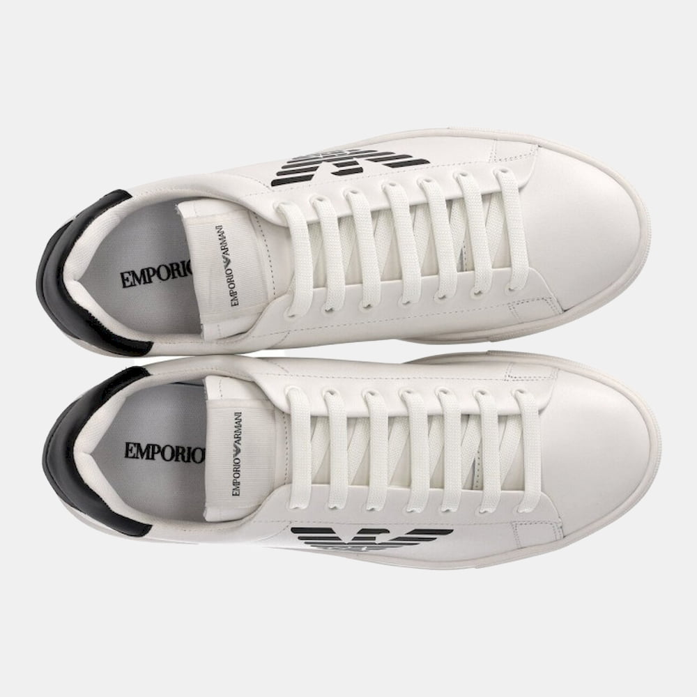 Emporio Armani Sapatilhas Sneakers Shoes X4x554 Xf663 White Blk Branco Preto Shot8
