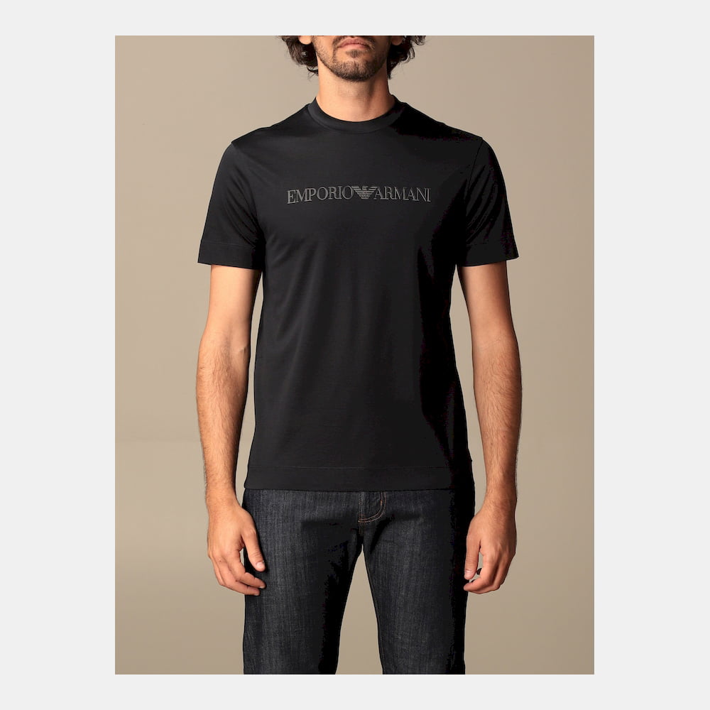 Emporio Armani T Shirt 1tag 1juvz Black Preto Shot2