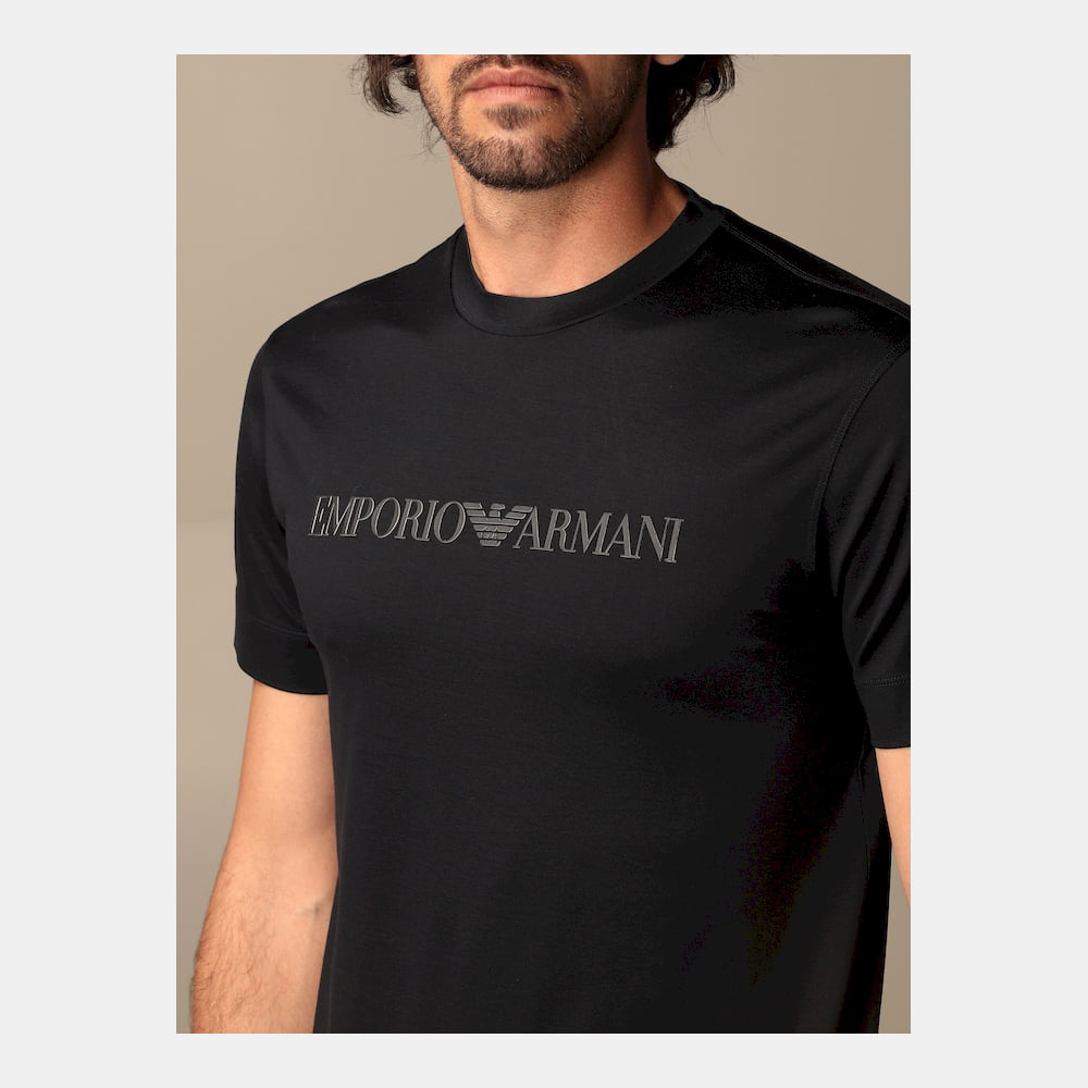 Emporio Armani T Shirt 1tag 1juvz Black Preto Shot6