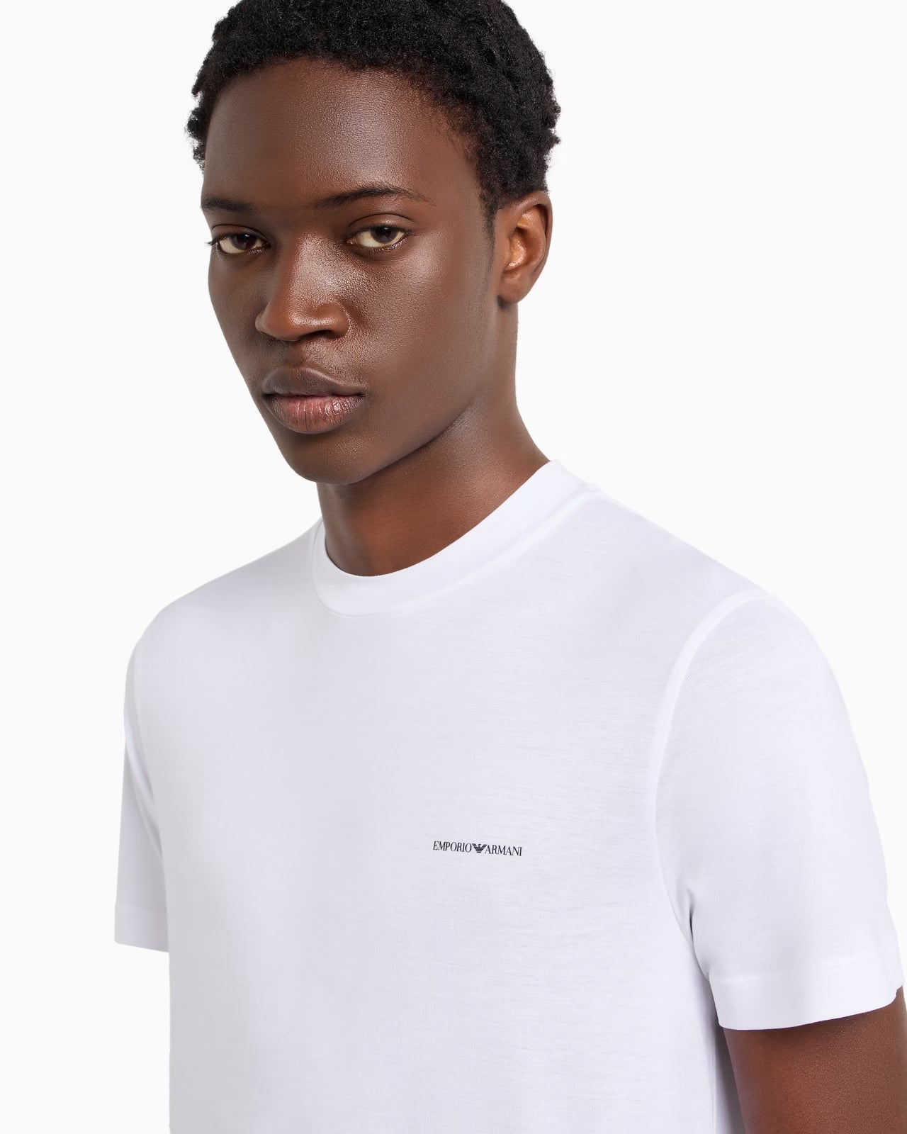 Emporio Armani T Shirt 8n1td8 1juvz White Branco_shot1